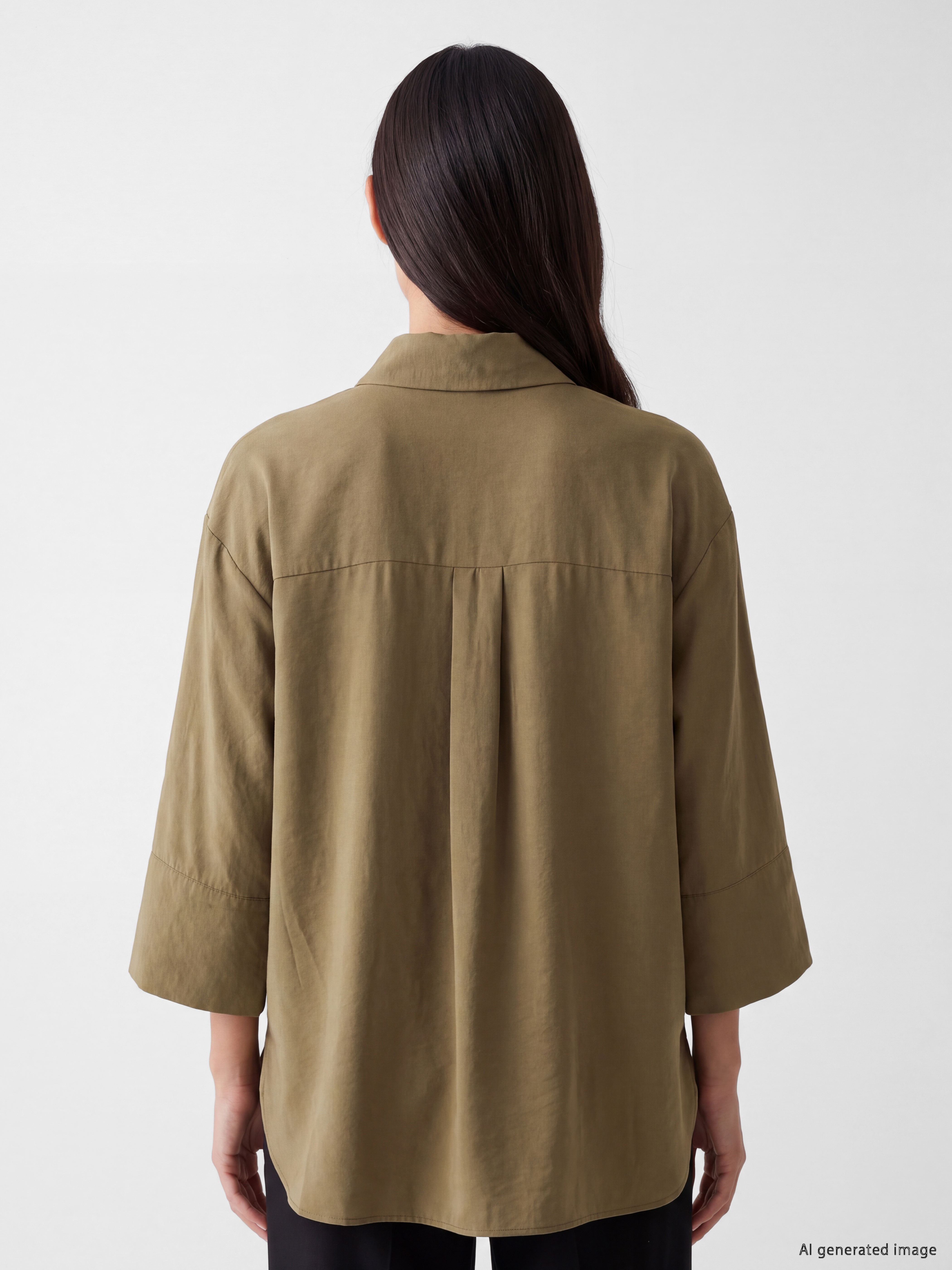 LCW STUDIO Oversize Kadın Gömlek görsel 4