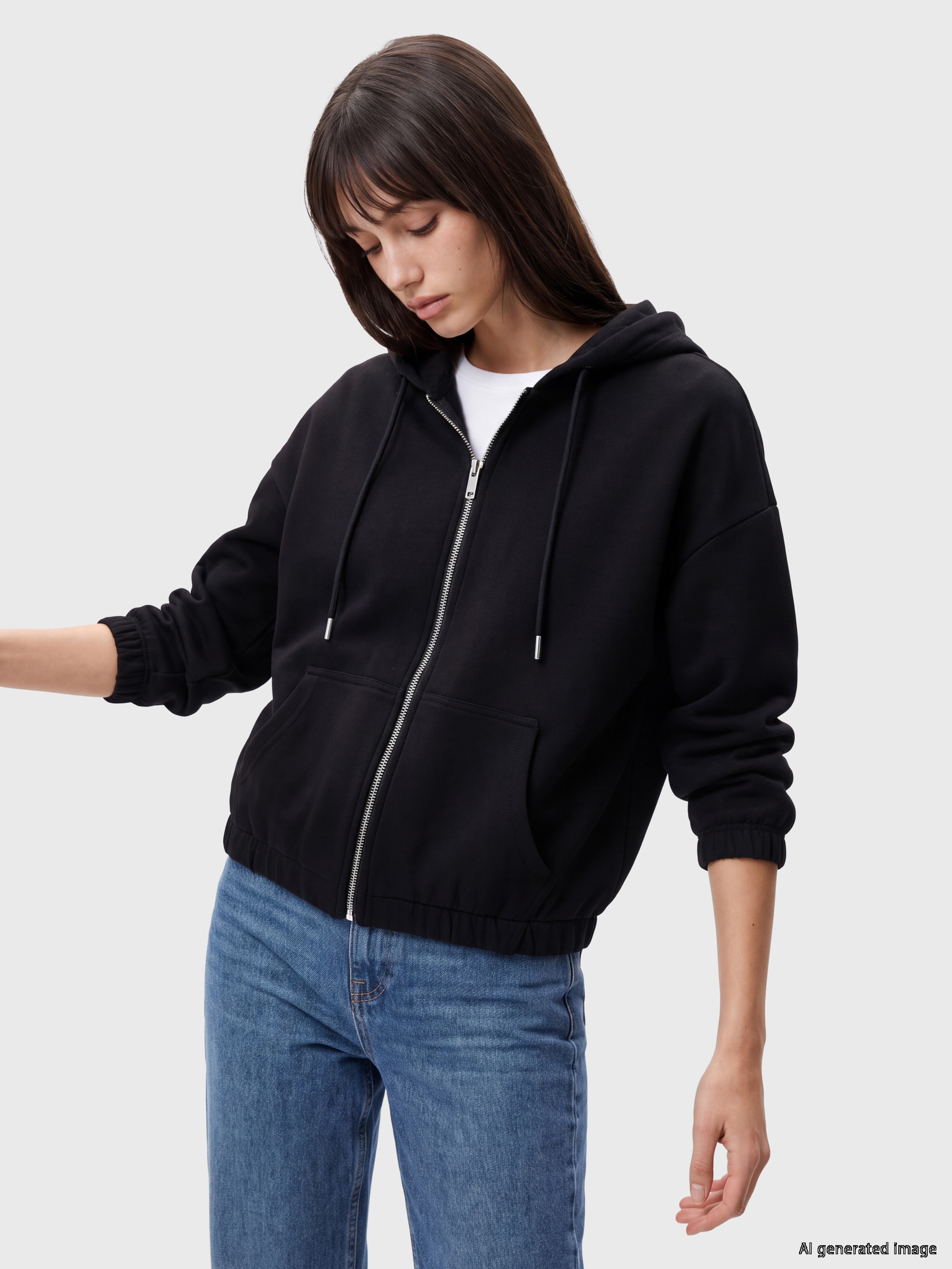 XSIDE Soft Touch Kadın Fermuarlı Sweatshirt