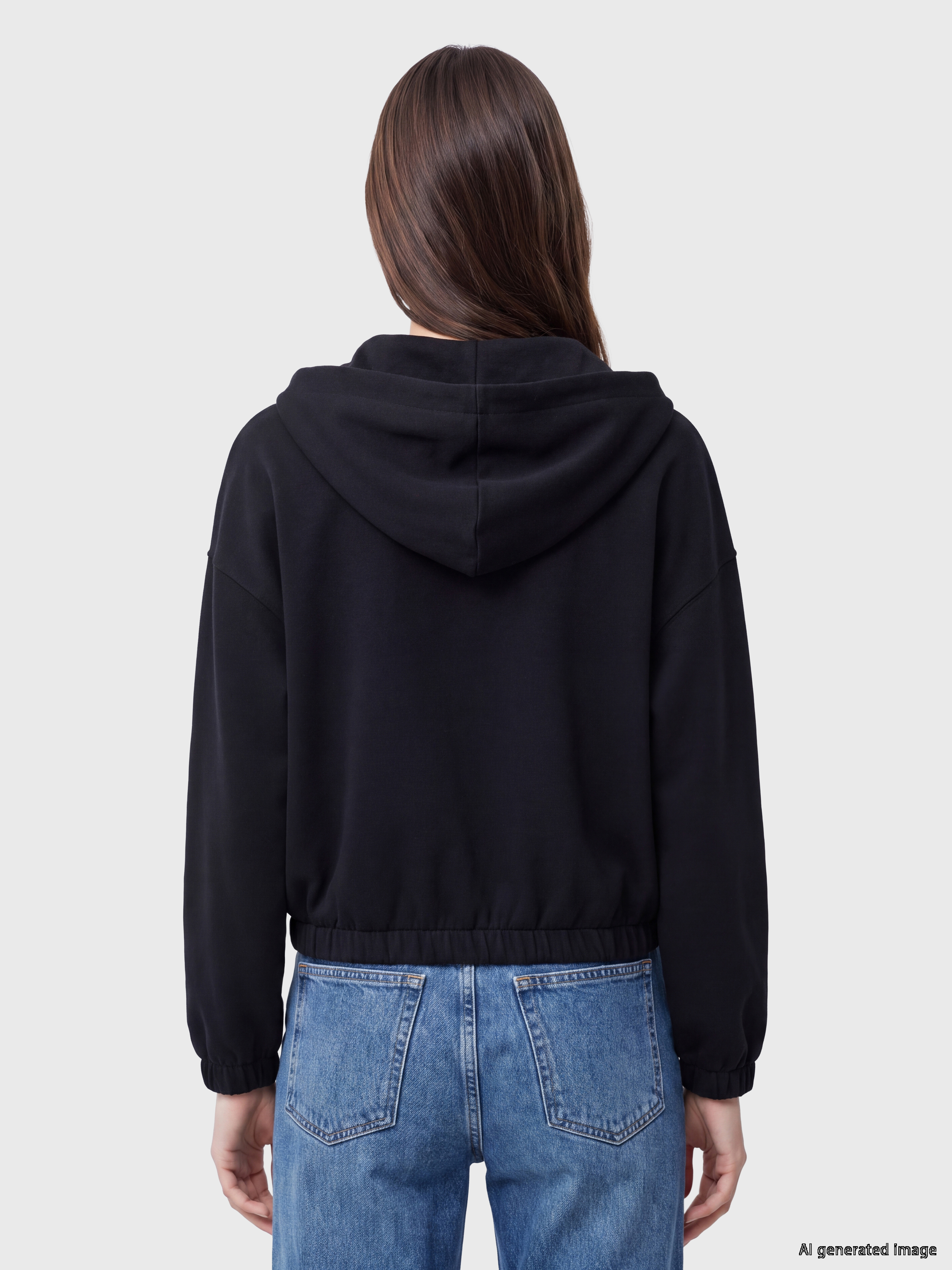 XSIDE Soft Touch Kadın Fermuarlı Sweatshirt görsel 4