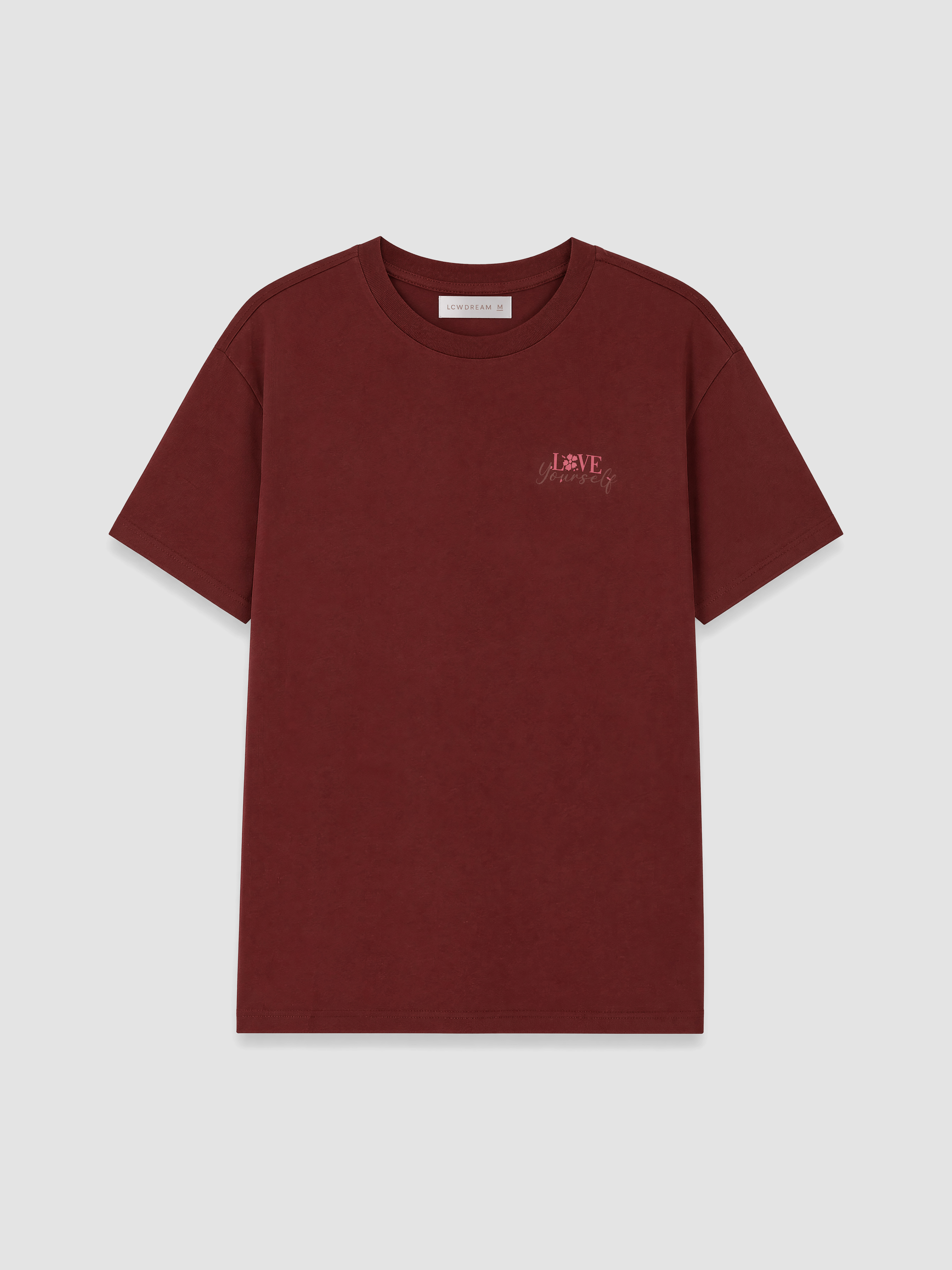 LCW DREAM Bisiklet Yaka Desenli Kadın Kaprili Pijama Takımı görsel 6