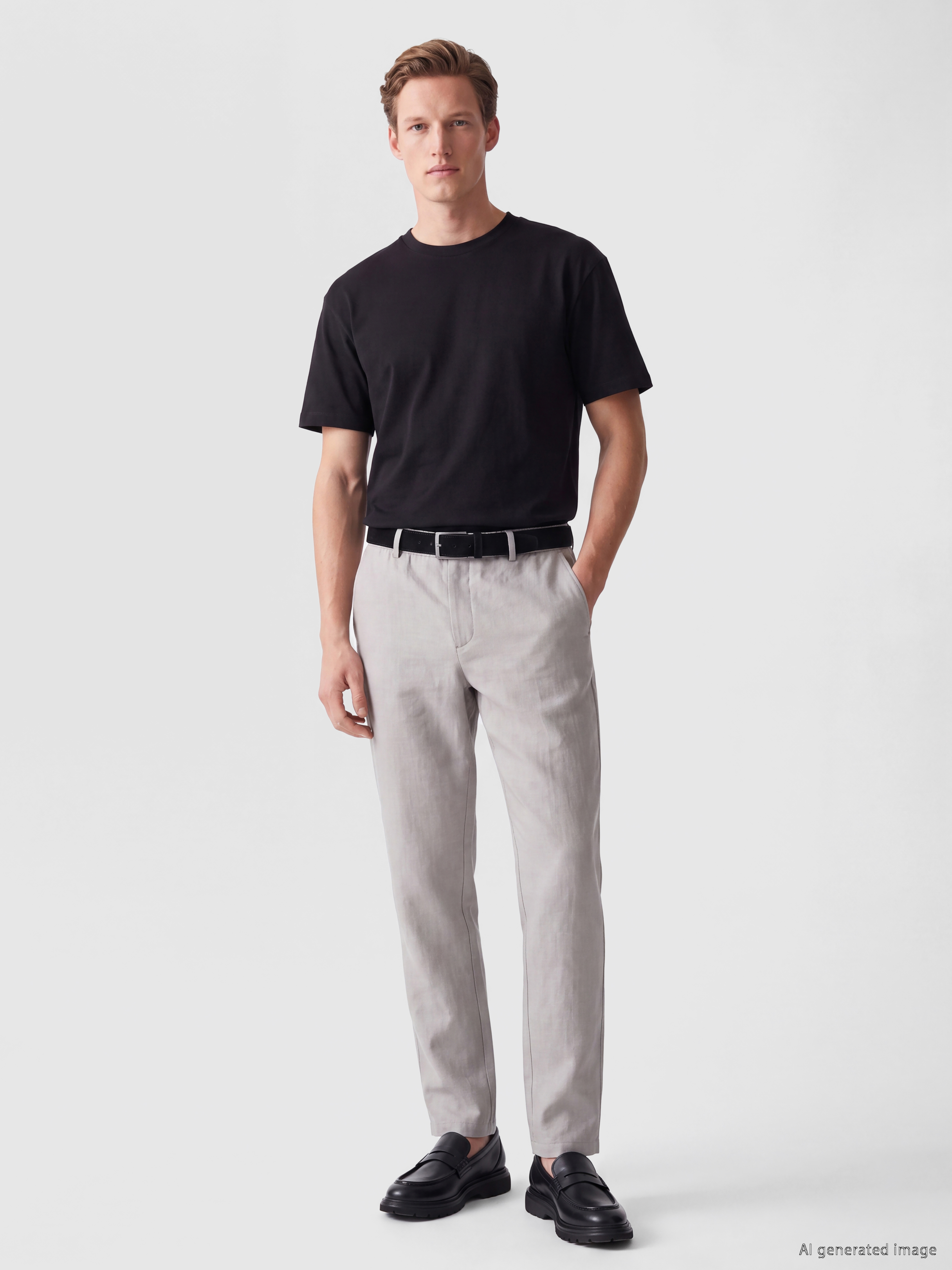SOUTHBLUE Regular Fit Keten Karışımlı Erkek Pantolon görsel 2