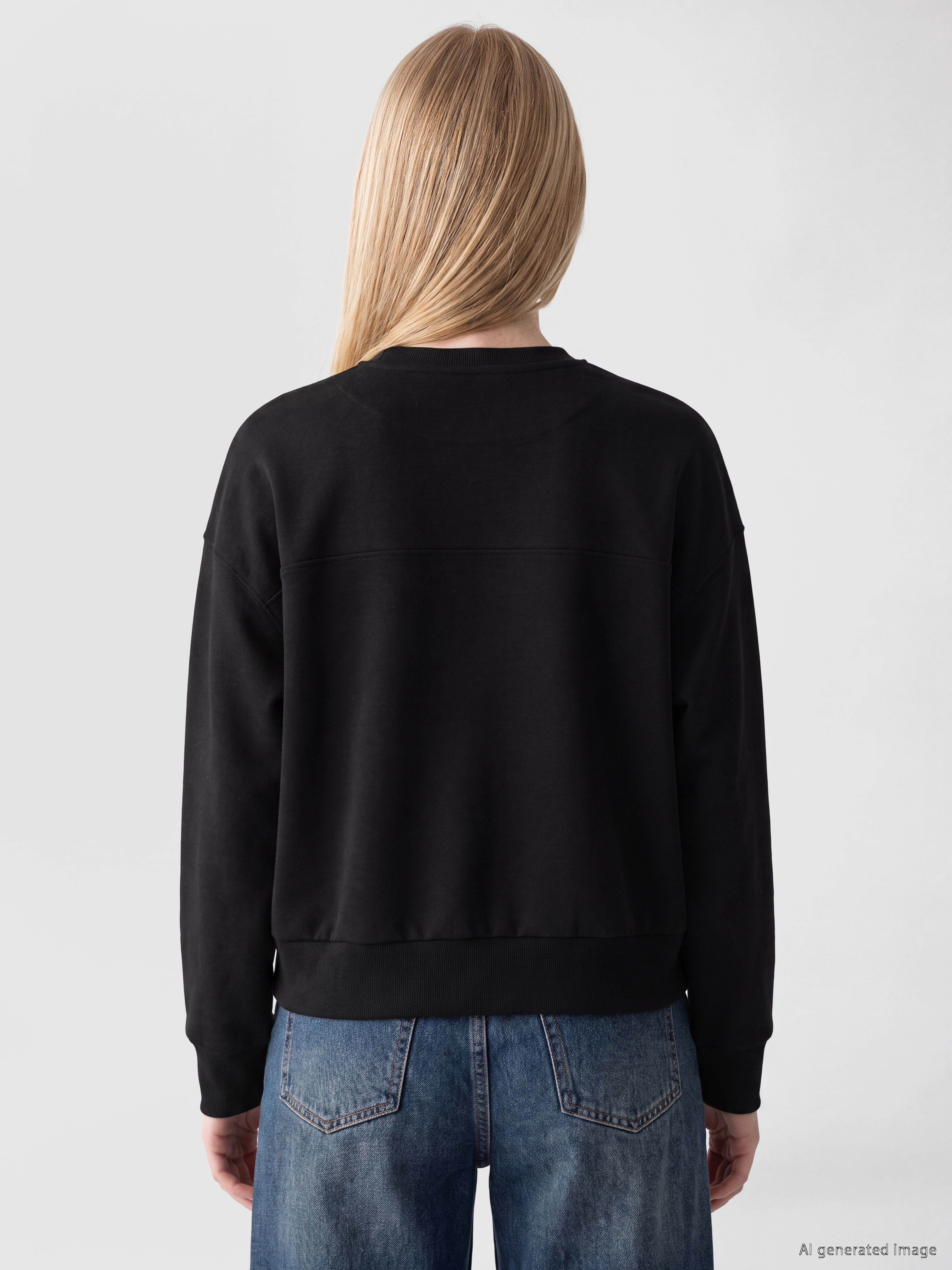 XSIDE Soft Tocuh Oversize Kadın Sweatshirt görsel 4