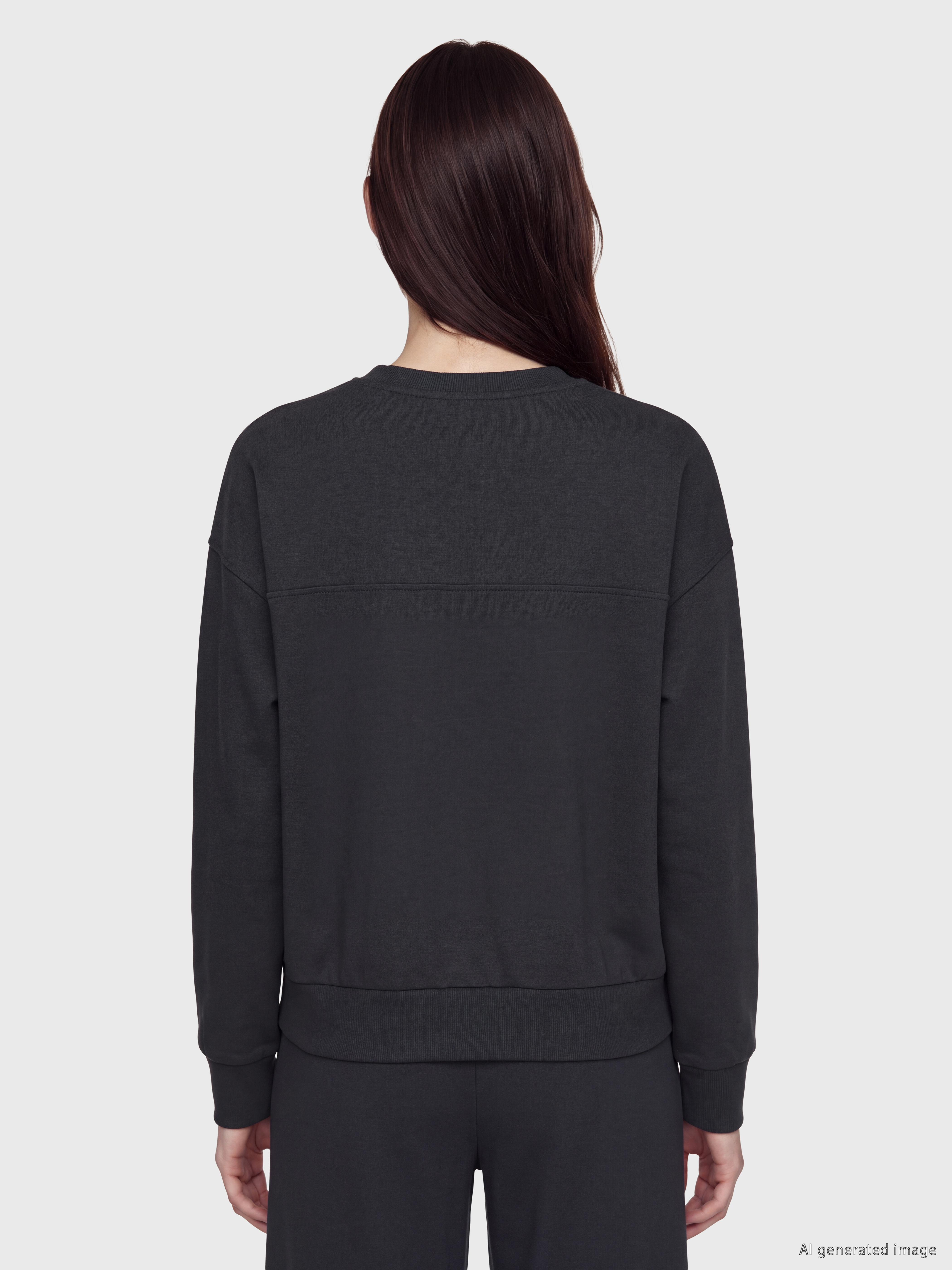 XSIDE Soft Tocuh Oversize Kadın Sweatshirt görsel 4