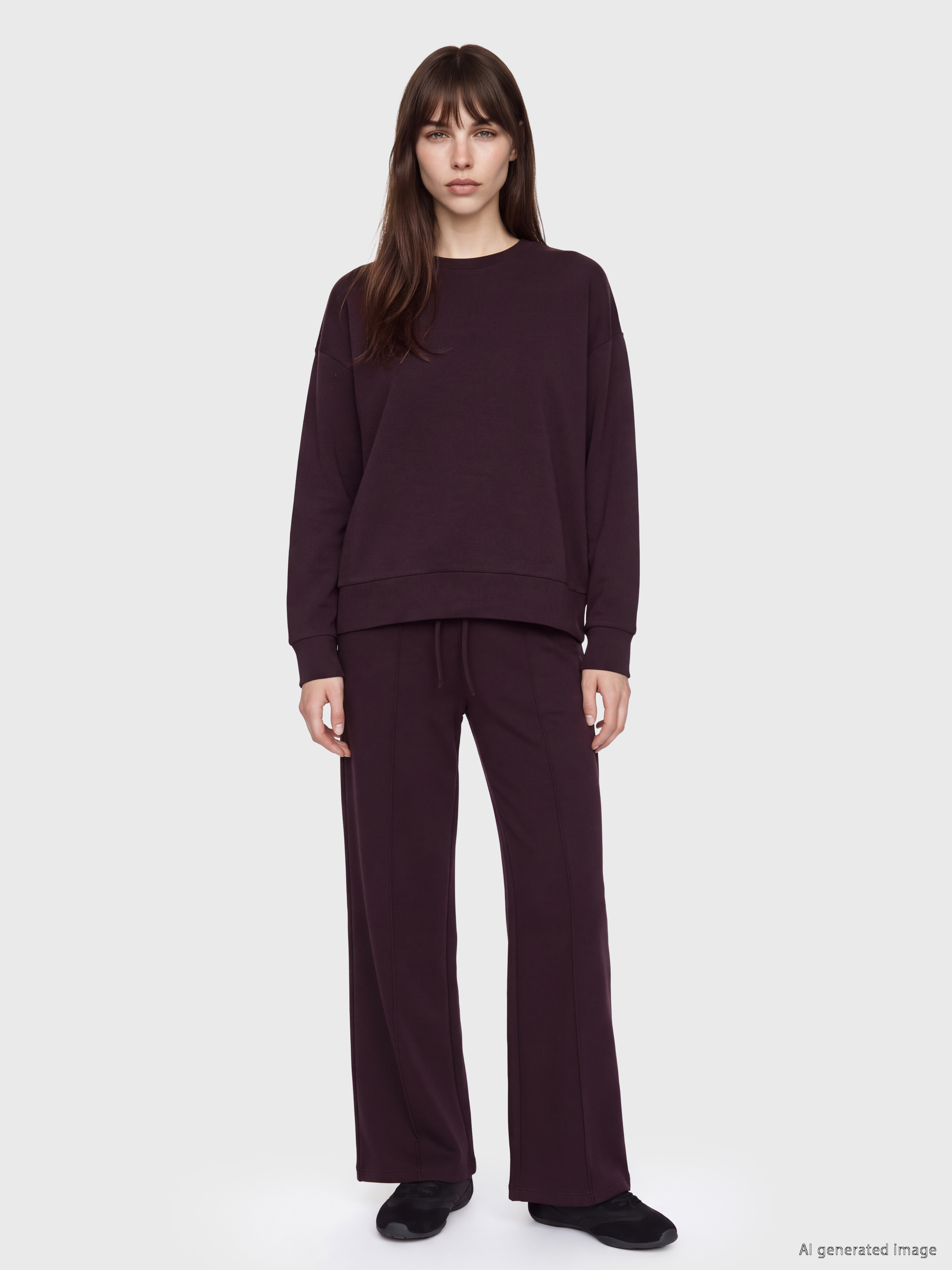 XSIDE Soft Tocuh Oversize Kadın Sweatshirt görsel 2