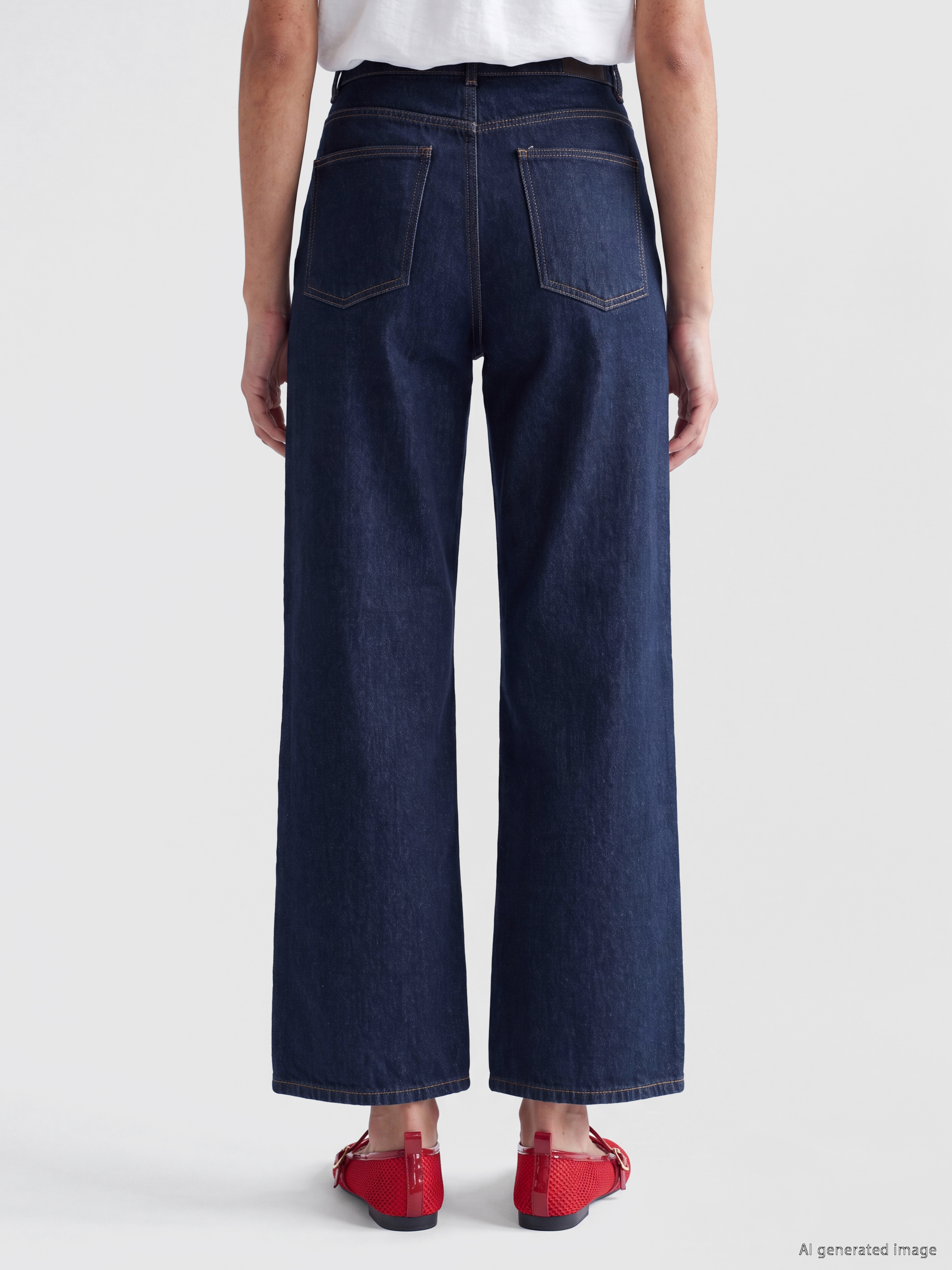 XSIDE Wideleg Kadın Jean Pantolon görsel 4