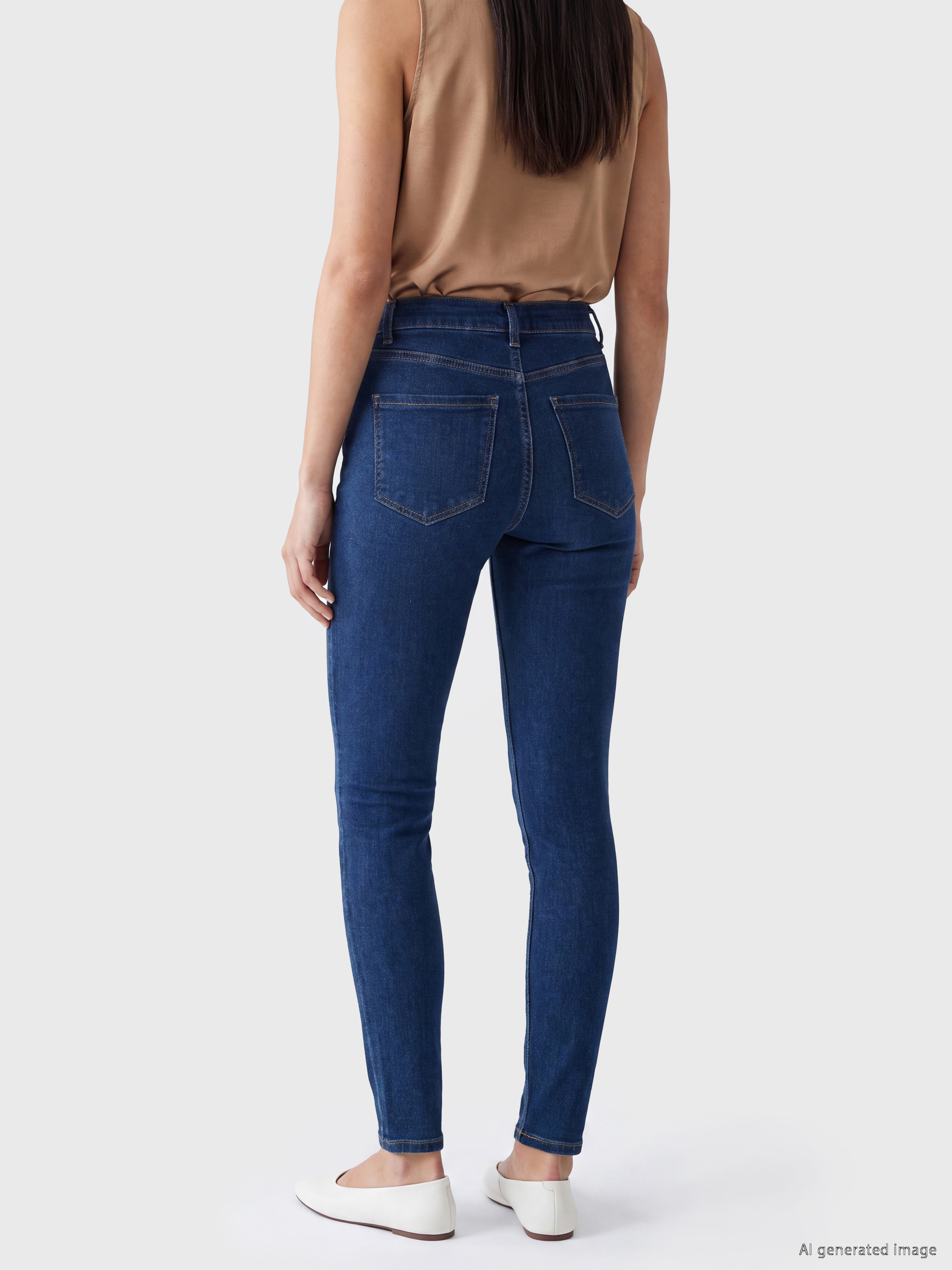 LC WAIKIKI Yüksek Bel Süper Skinny Fit Kadın Jean Pantolon görsel 4
