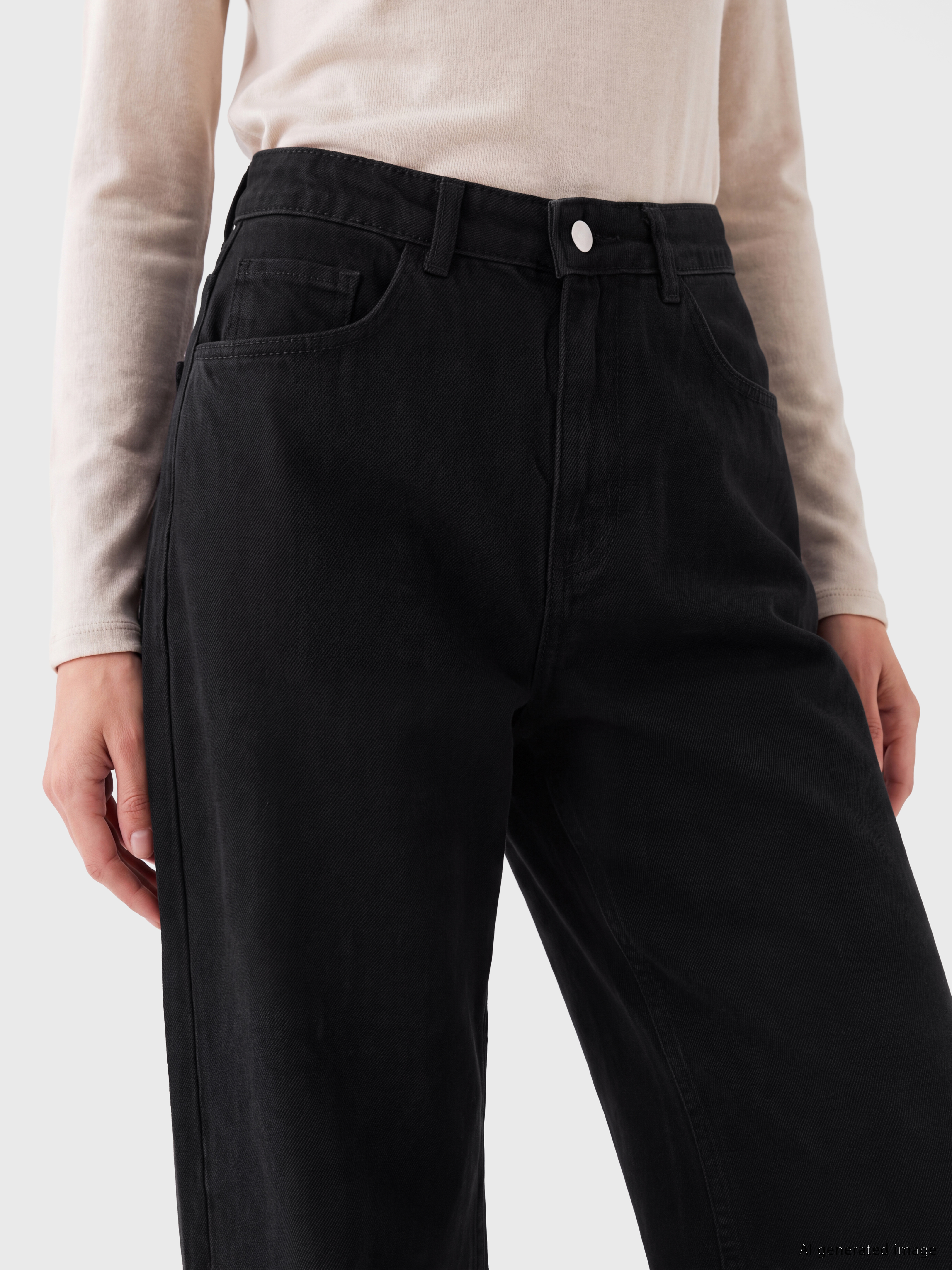 LC WAIKIKI Baggy Fit Kadın Jean Pantolon görsel 3