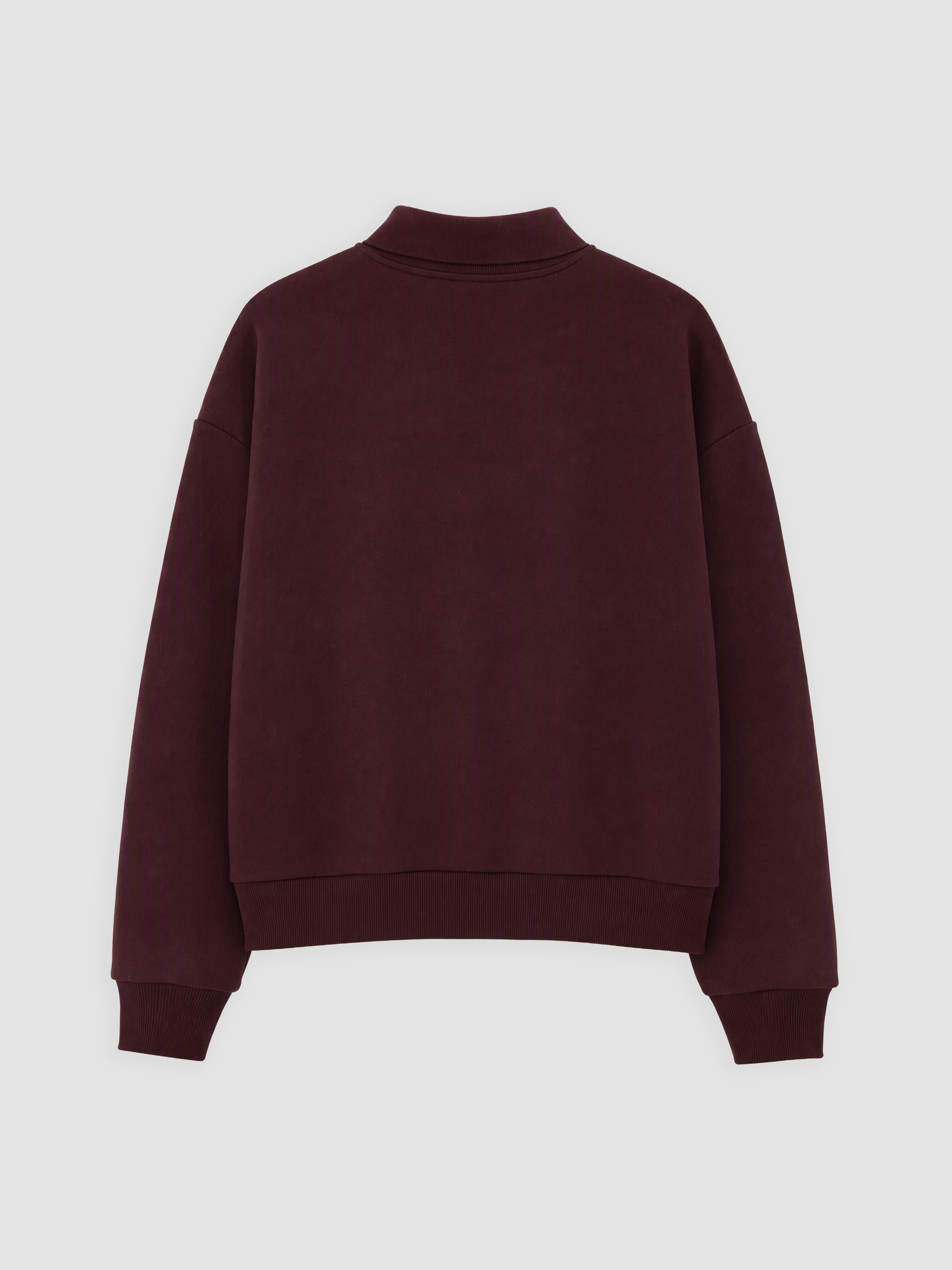 XSIDE Polo Yaka Nakışlı Oversize Kadın Sweatshirt görsel 6