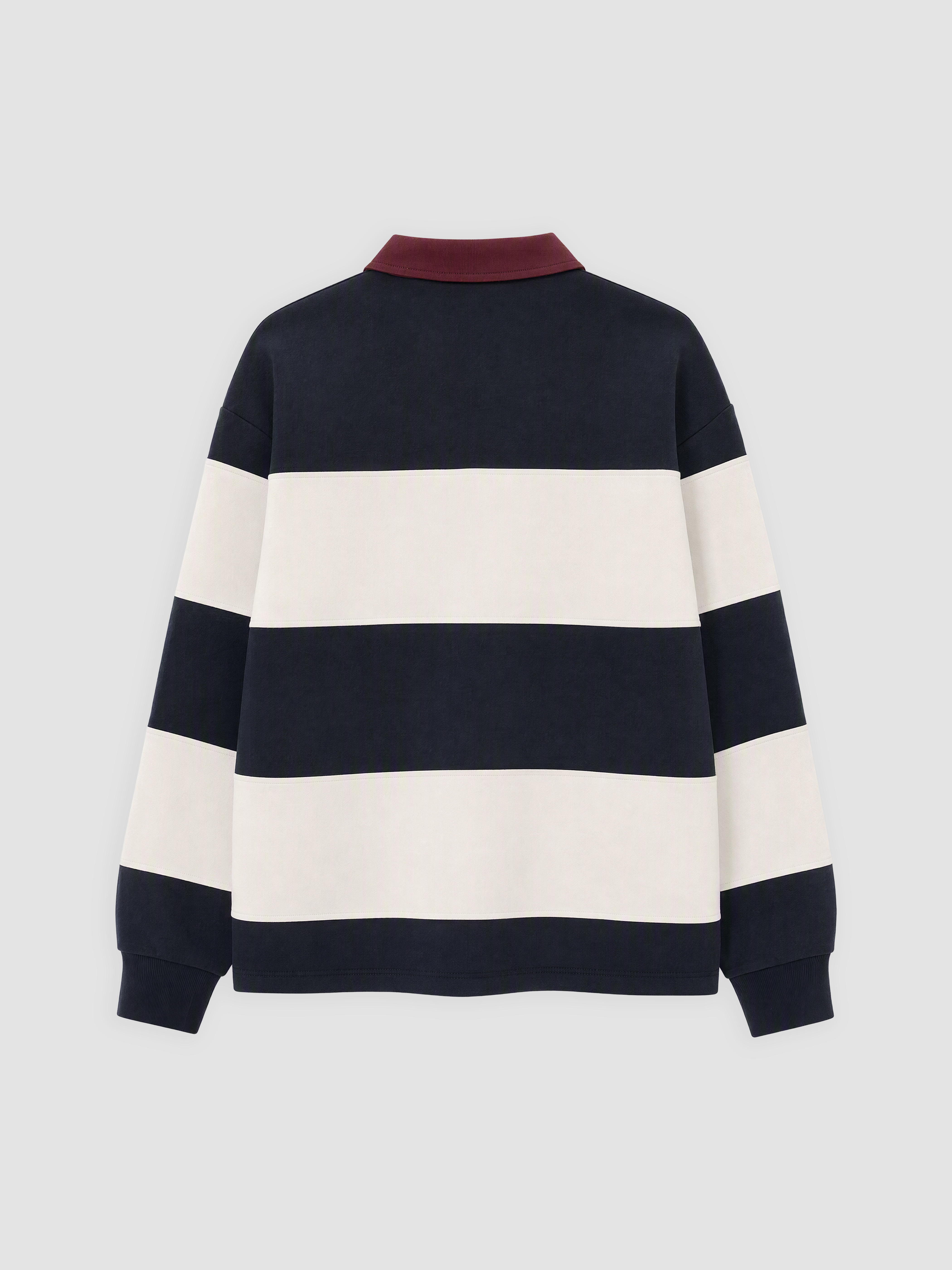 XSIDE Polo Yaka Nakışlı Oversize Kadın Sweatshirt görsel 6