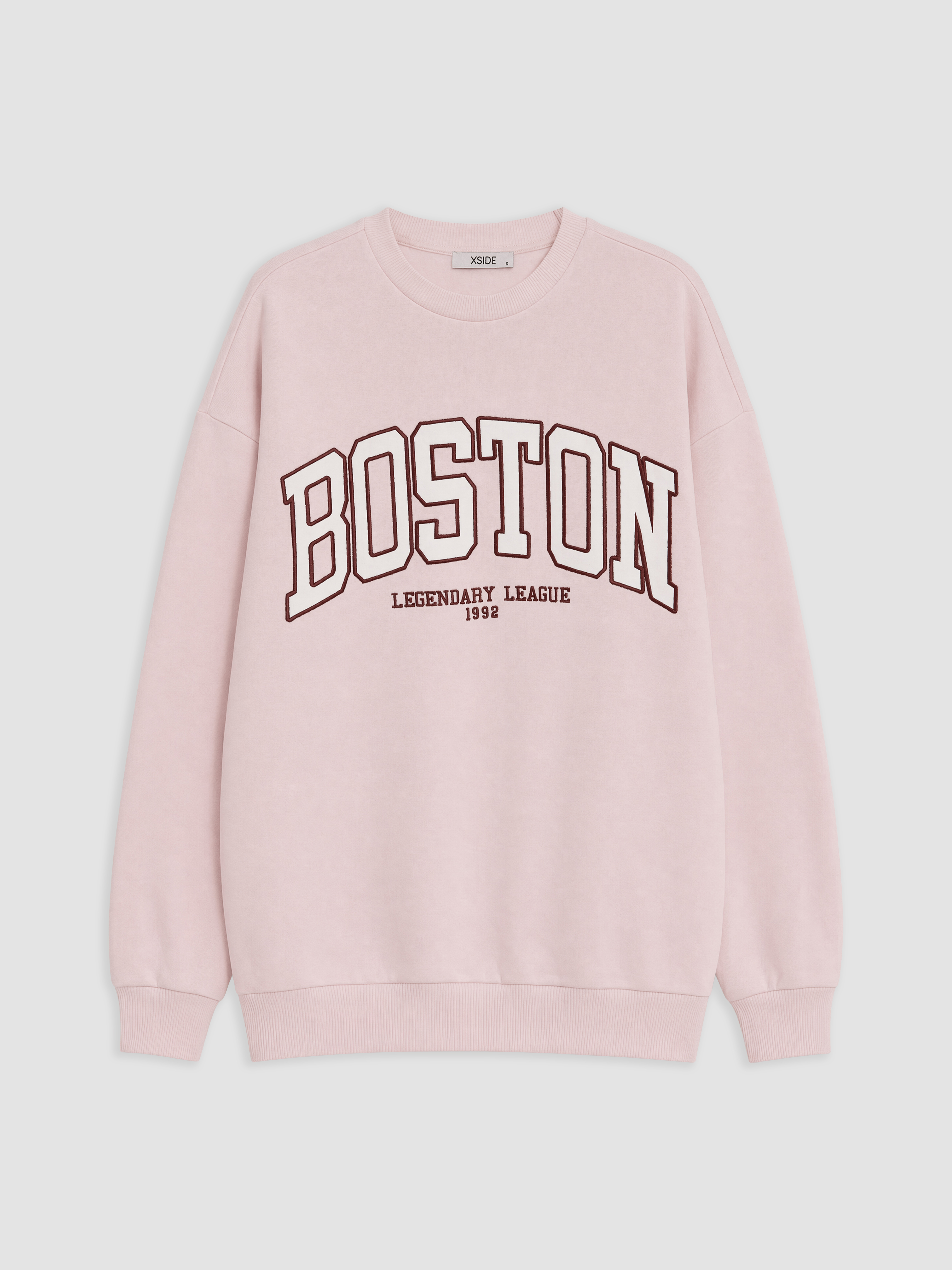 XSIDE Boston Baskılı Oversize Kadın Sweatshirt görsel 5