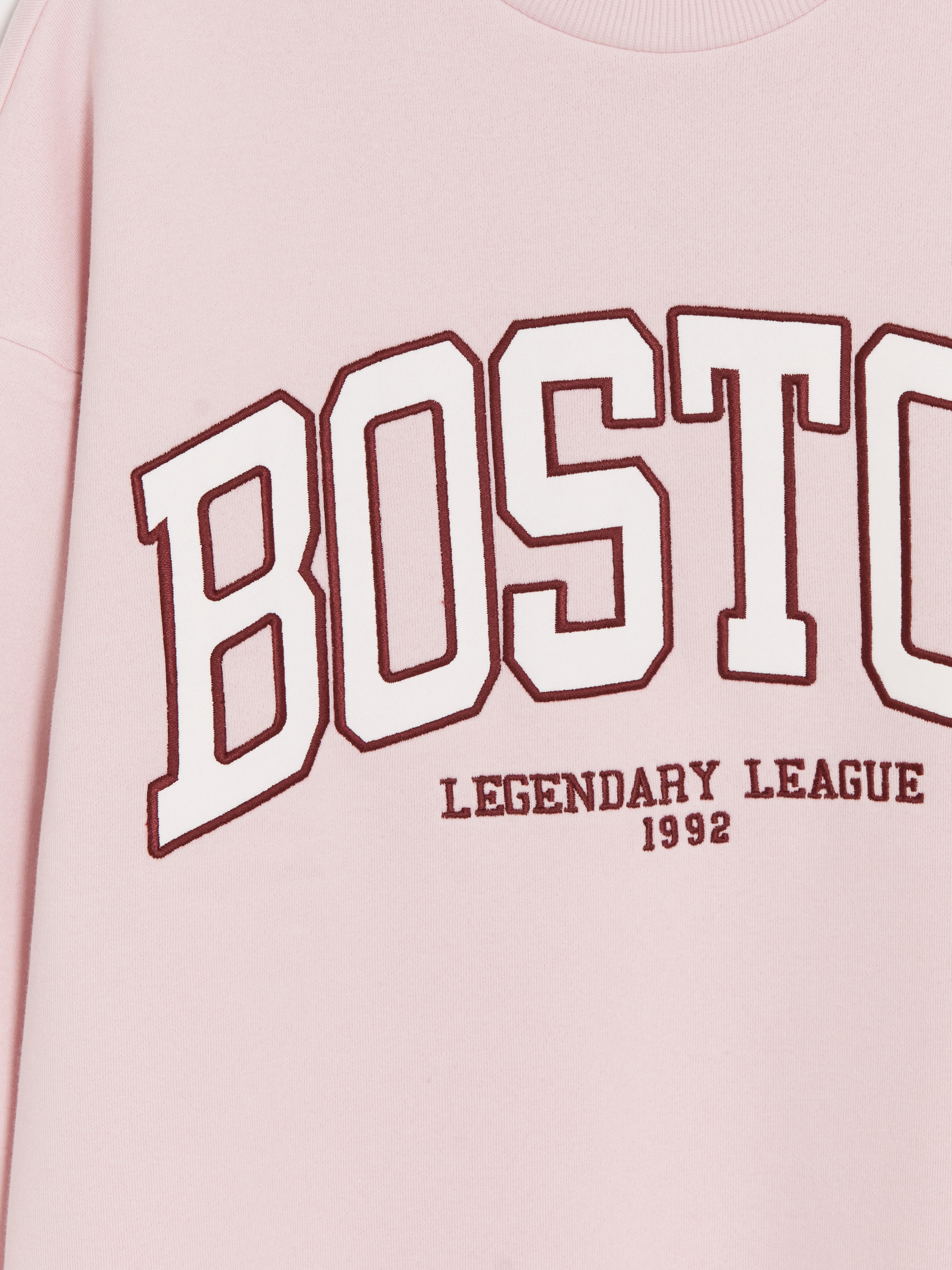 XSIDE Boston Baskılı Oversize Kadın Sweatshirt görsel 7