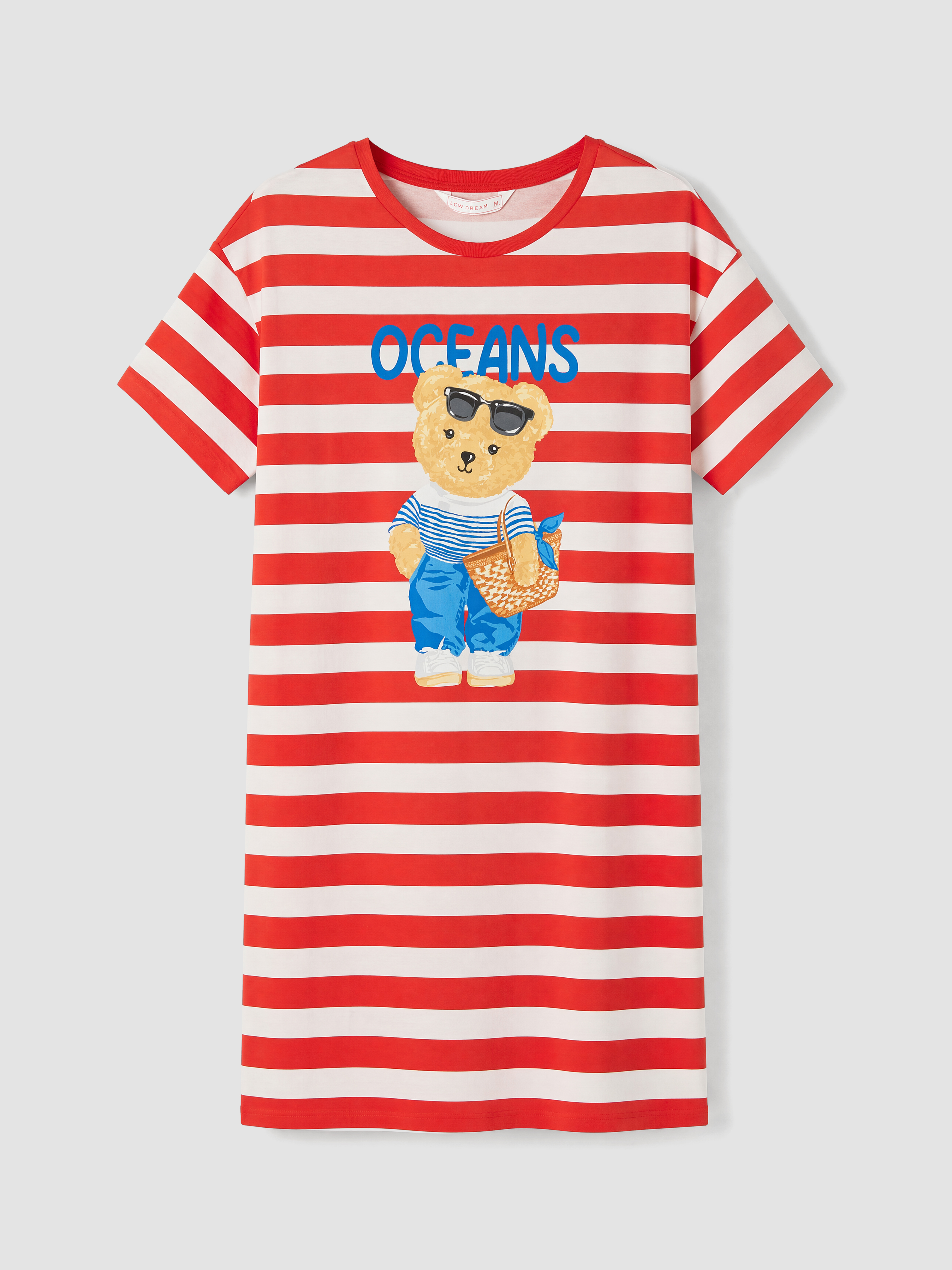 LCW DREAM Ayı Teddy Baskılı Kadın Gecelik görsel 5
