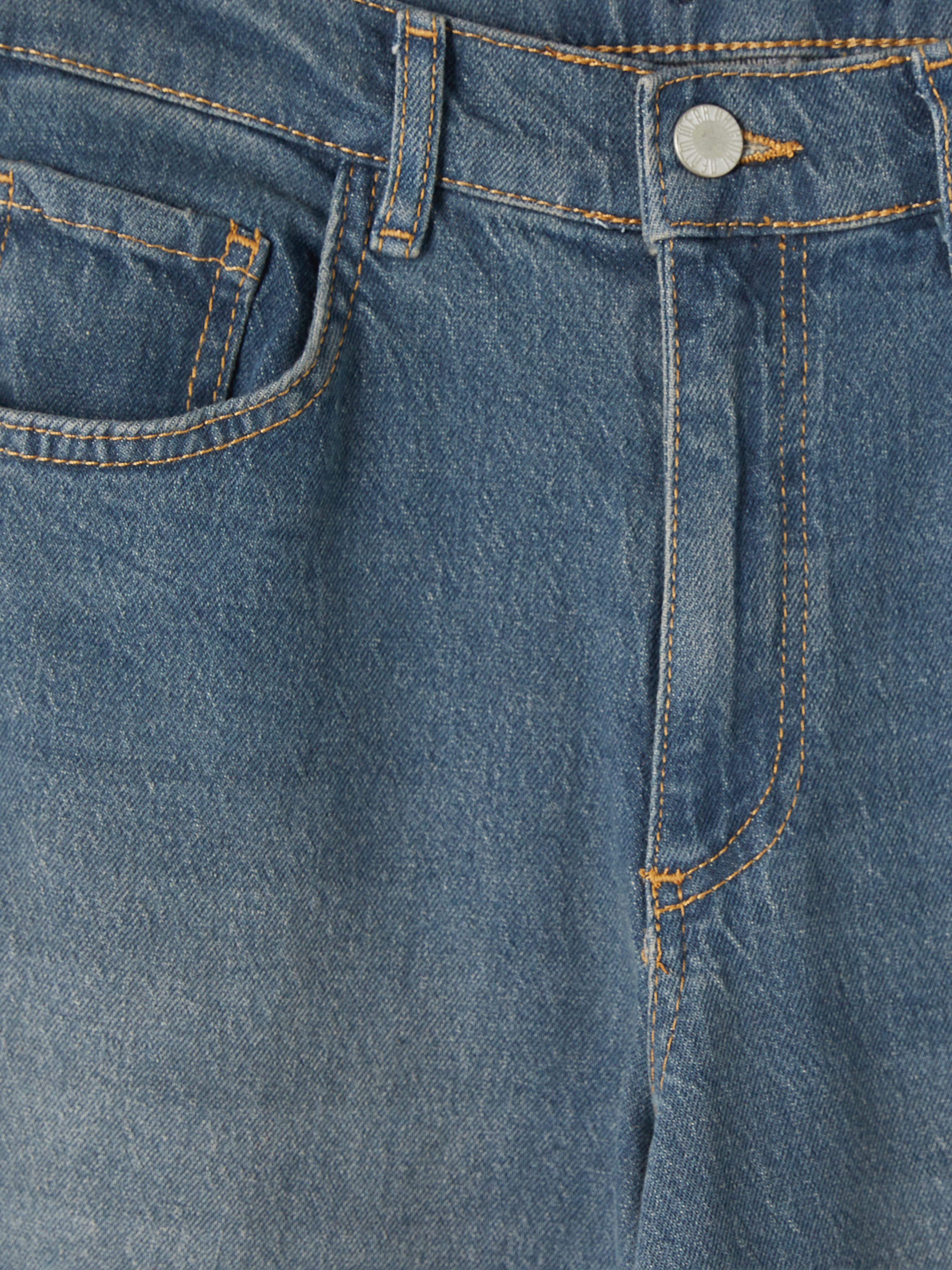 LCW Jeans Yüksek Bel Straight Fit Kadın Jean Pantolon görsel 6
