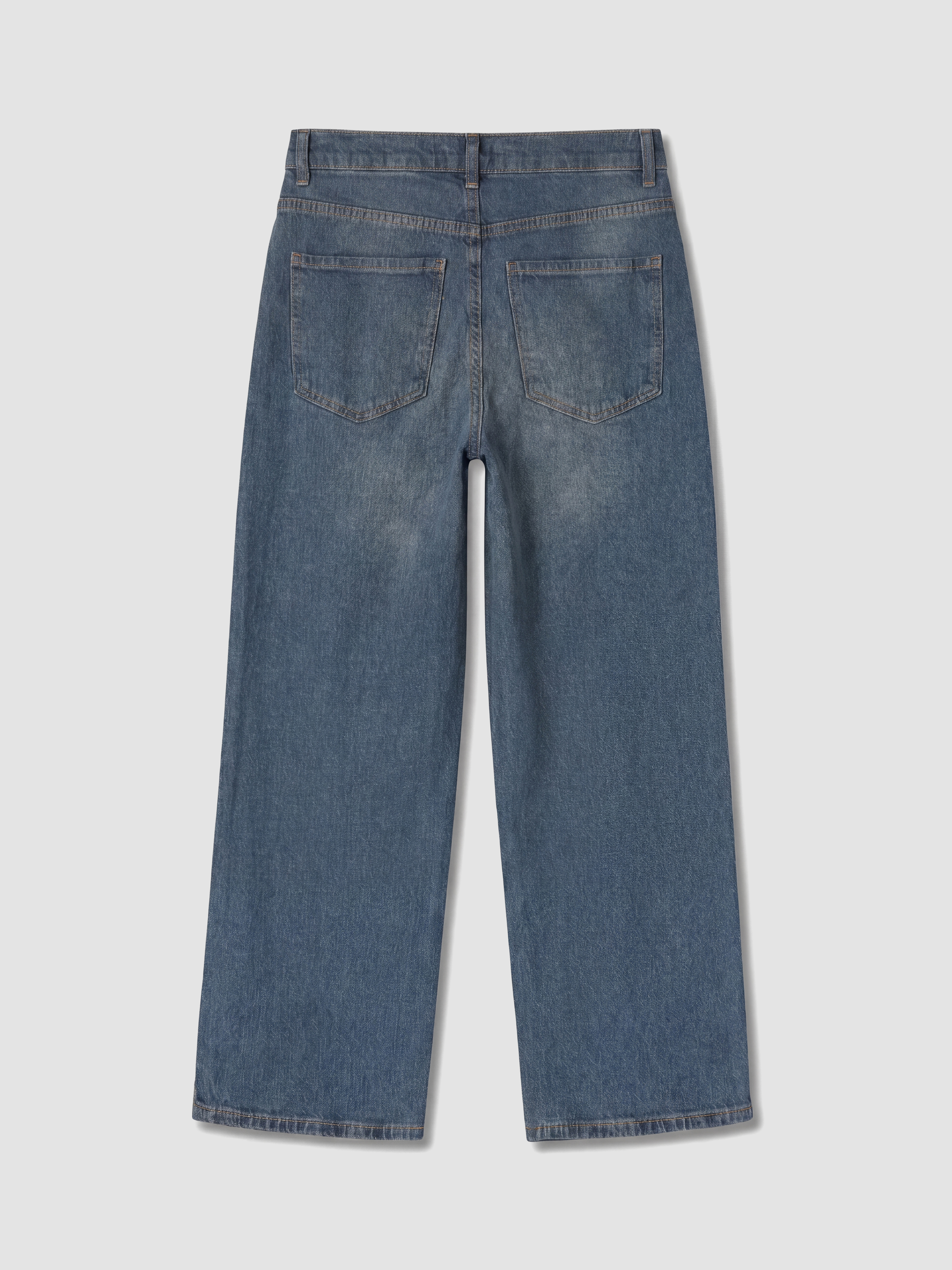LCW Jeans Yüksek Bel Straight Fit Kadın Jean Pantolon görsel 7