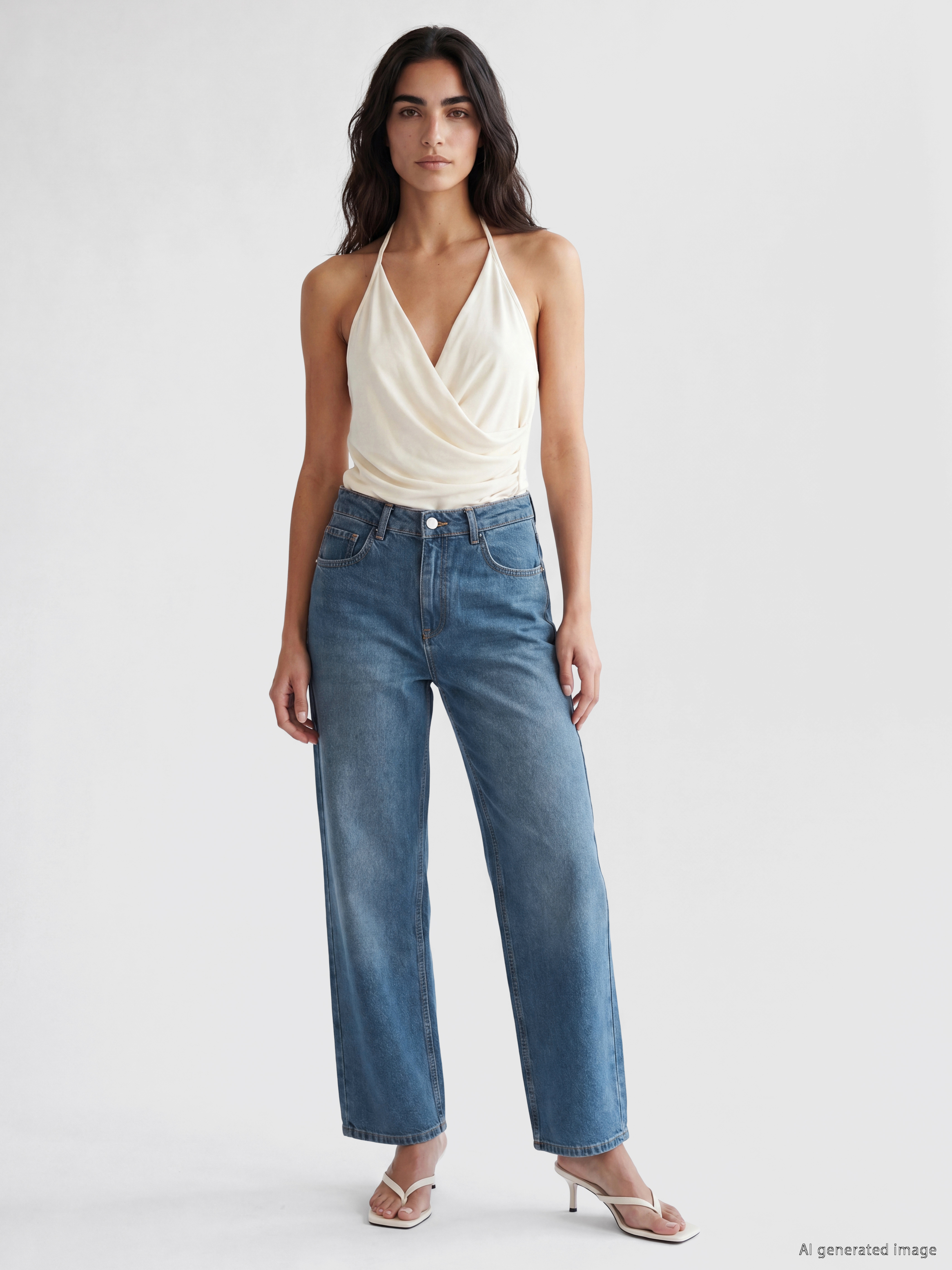 LCW Jeans Yüksek Bel Straight Fit Kadın Jean Pantolon