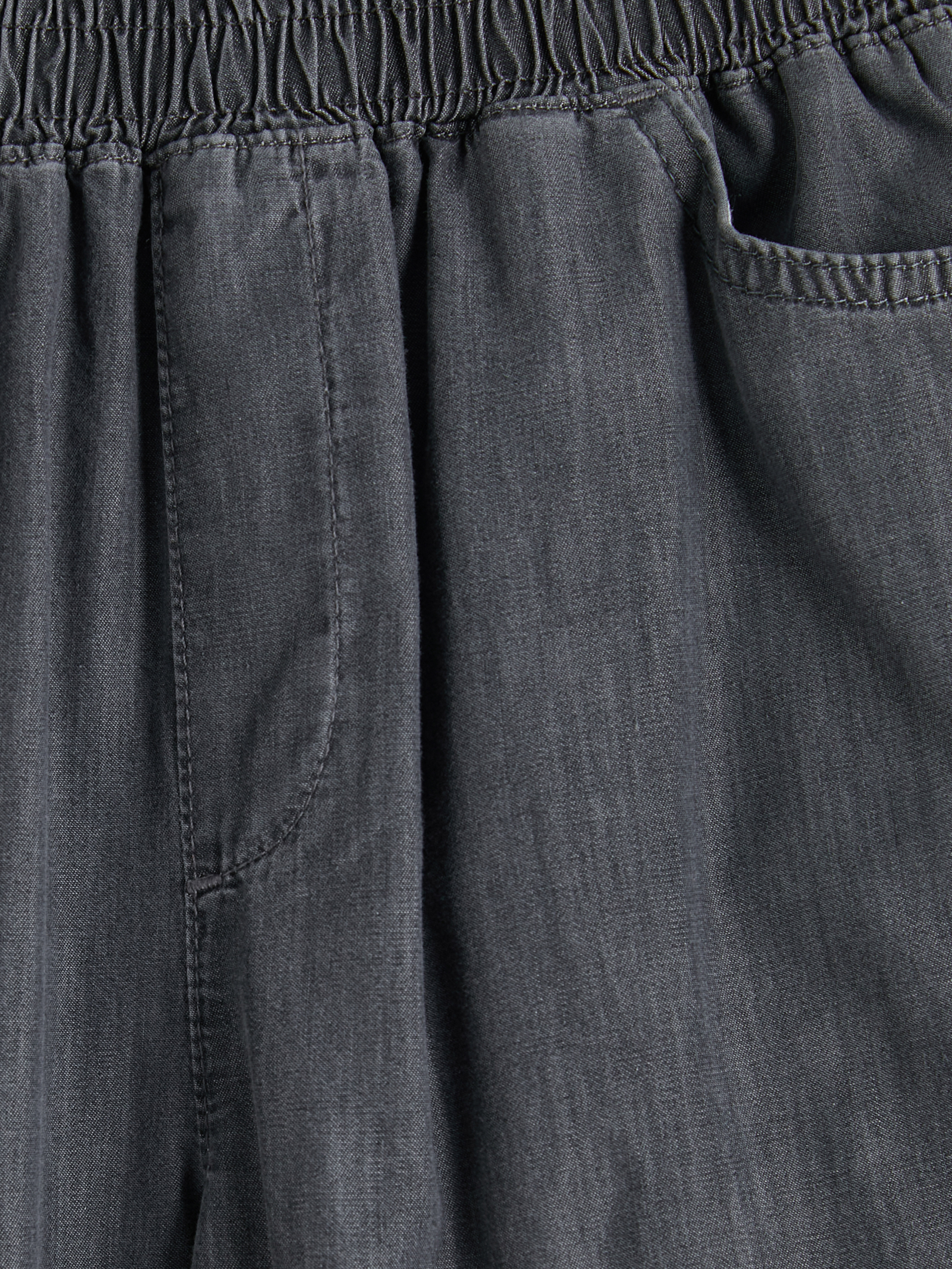 LCW Grace Beli Lastikli Straight Fit Kadın Jean Pantolon görsel 7
