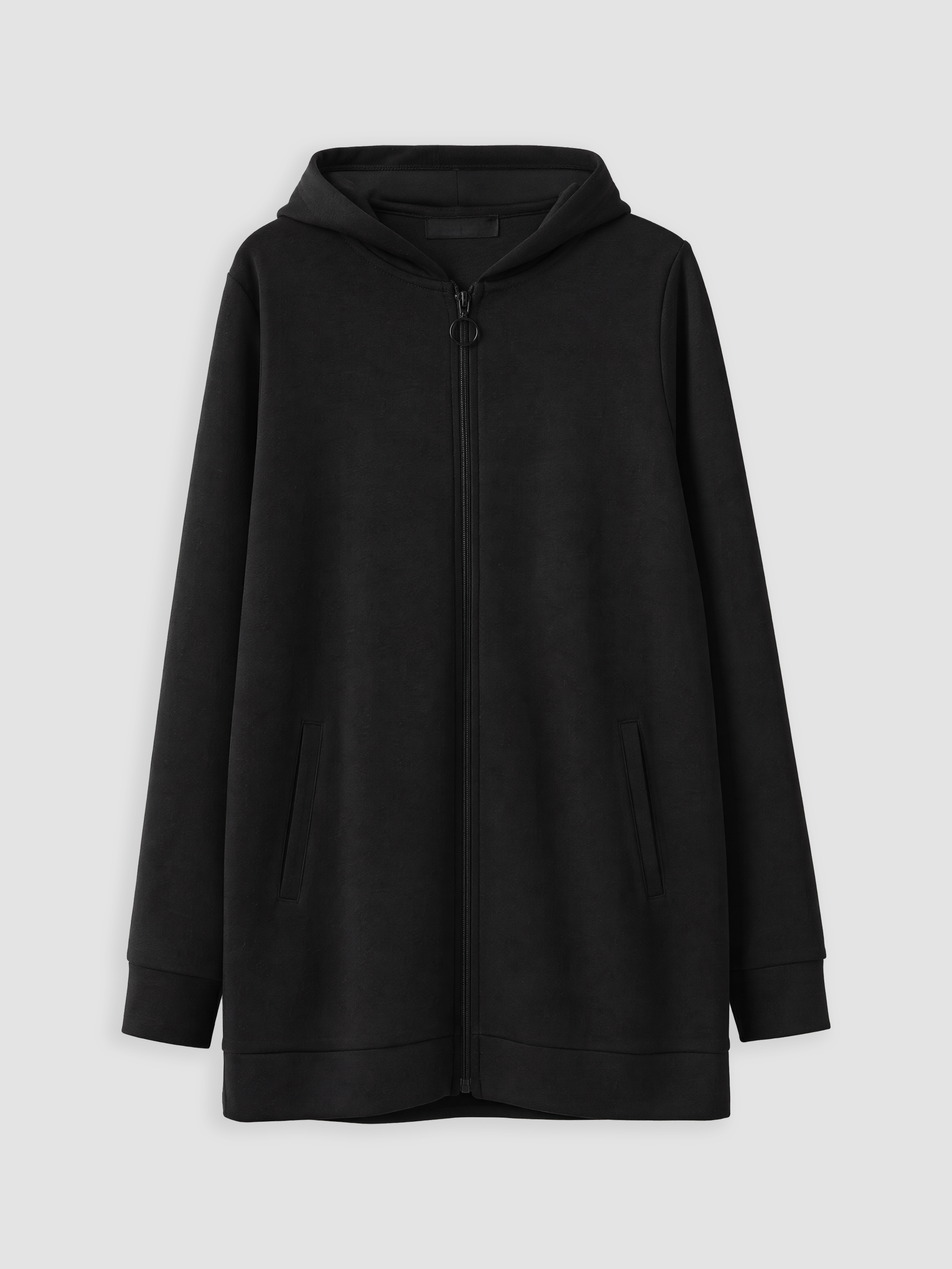 LCW EVERYDAY Soft Touch Oversize Kadın Fermuarlı Sweatshirt görsel 5