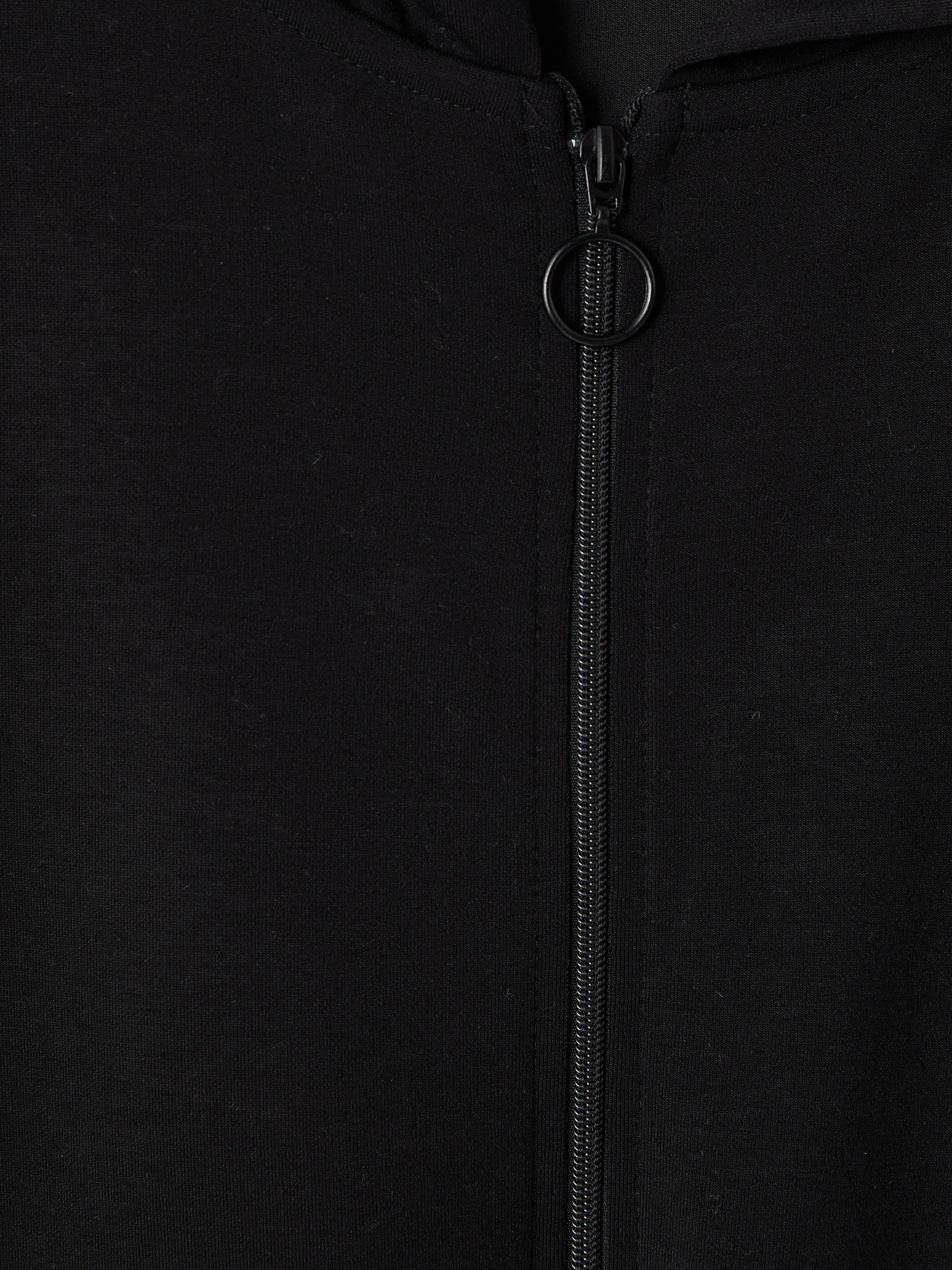 LCW EVERYDAY Soft Touch Oversize Kadın Fermuarlı Sweatshirt görsel 6