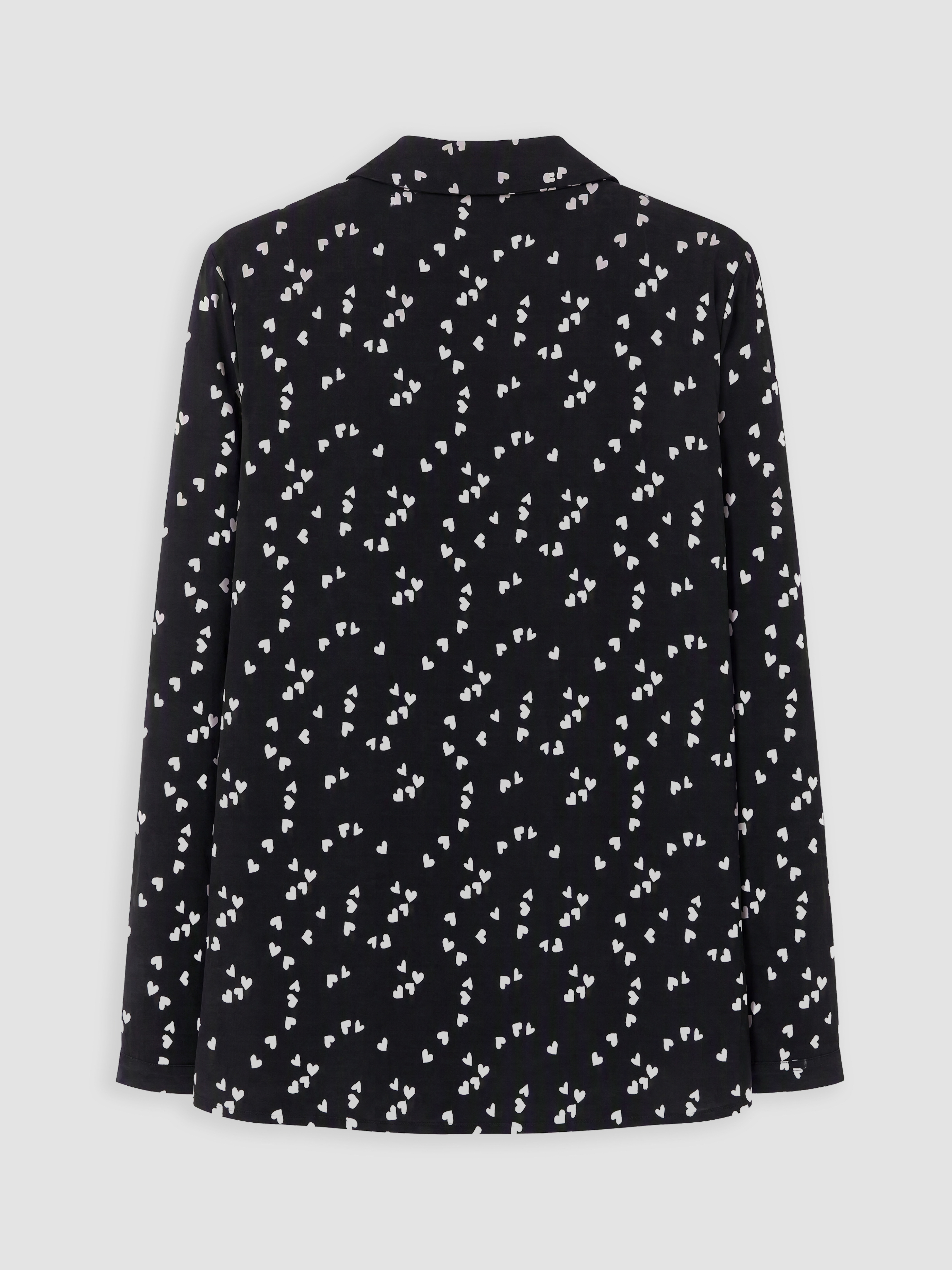 LCW DREAM Gömlek Yaka Kalp Baskılı Hamile Pijama Takımı görsel 8