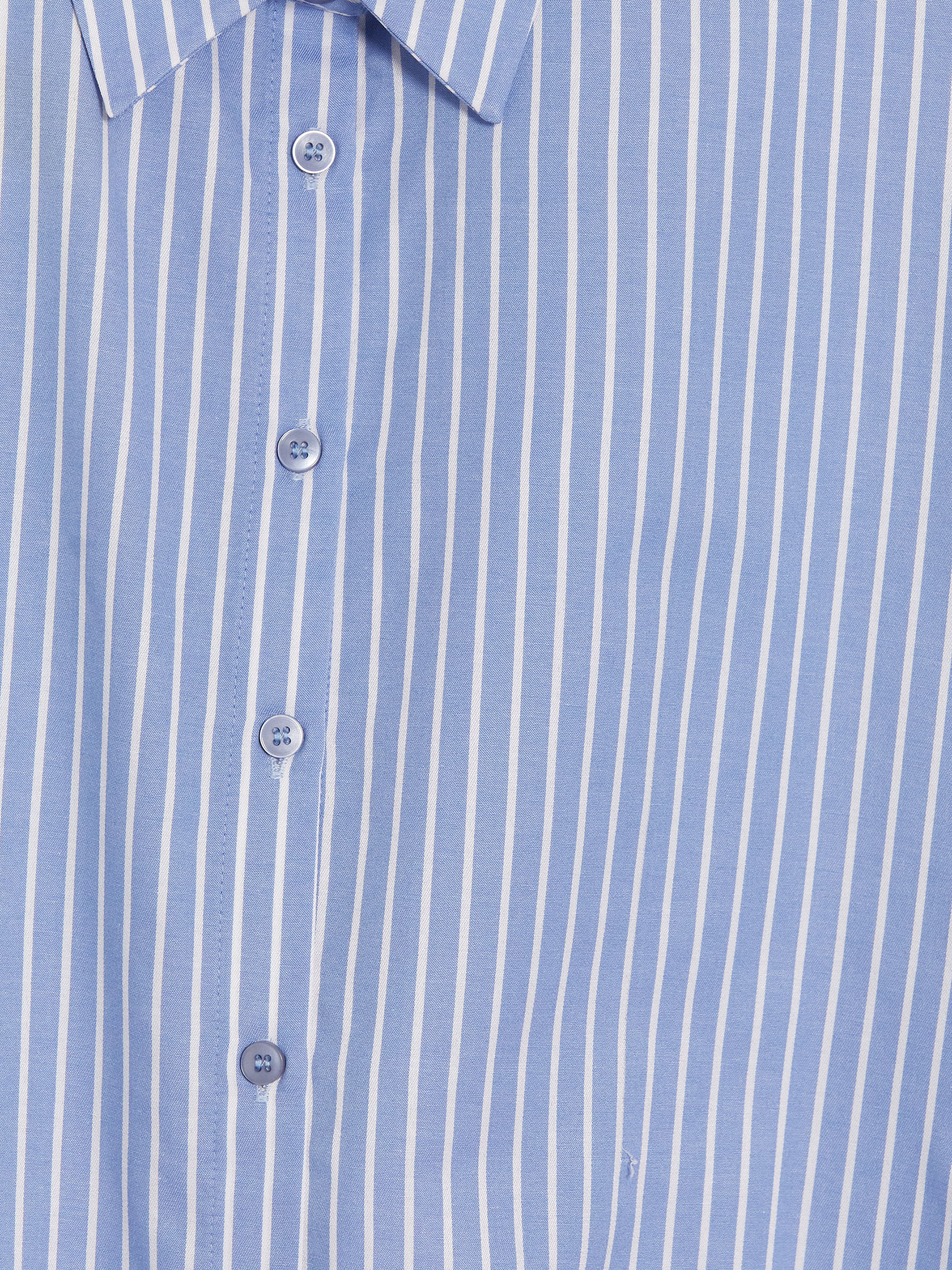 LC WAIKIKI Çizgili Poplin Kadın Gömlek görsel 6