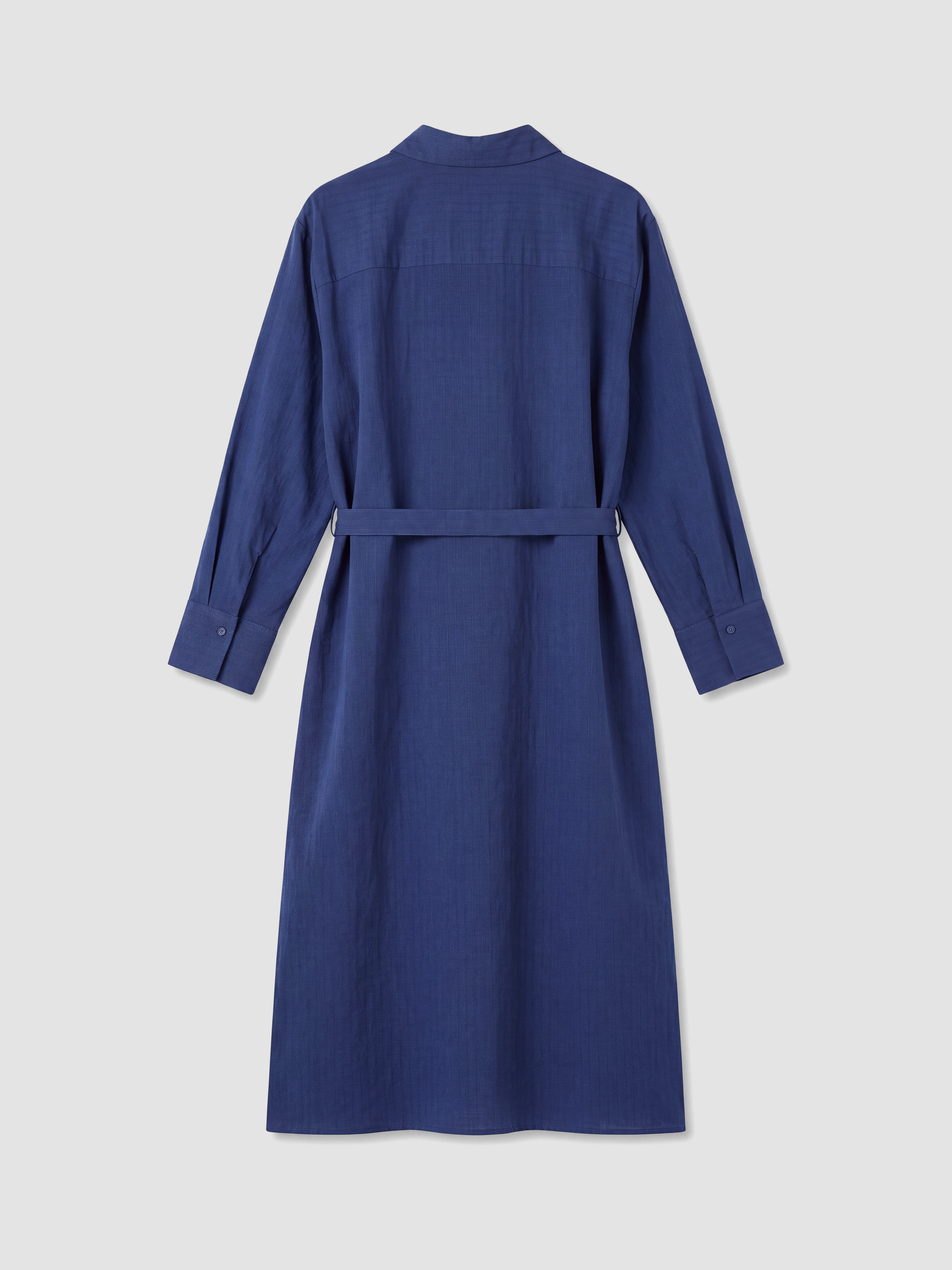 LCW Modest Beli Kuşaklı Modal Karışımlı Gömlek Elbise görsel 7