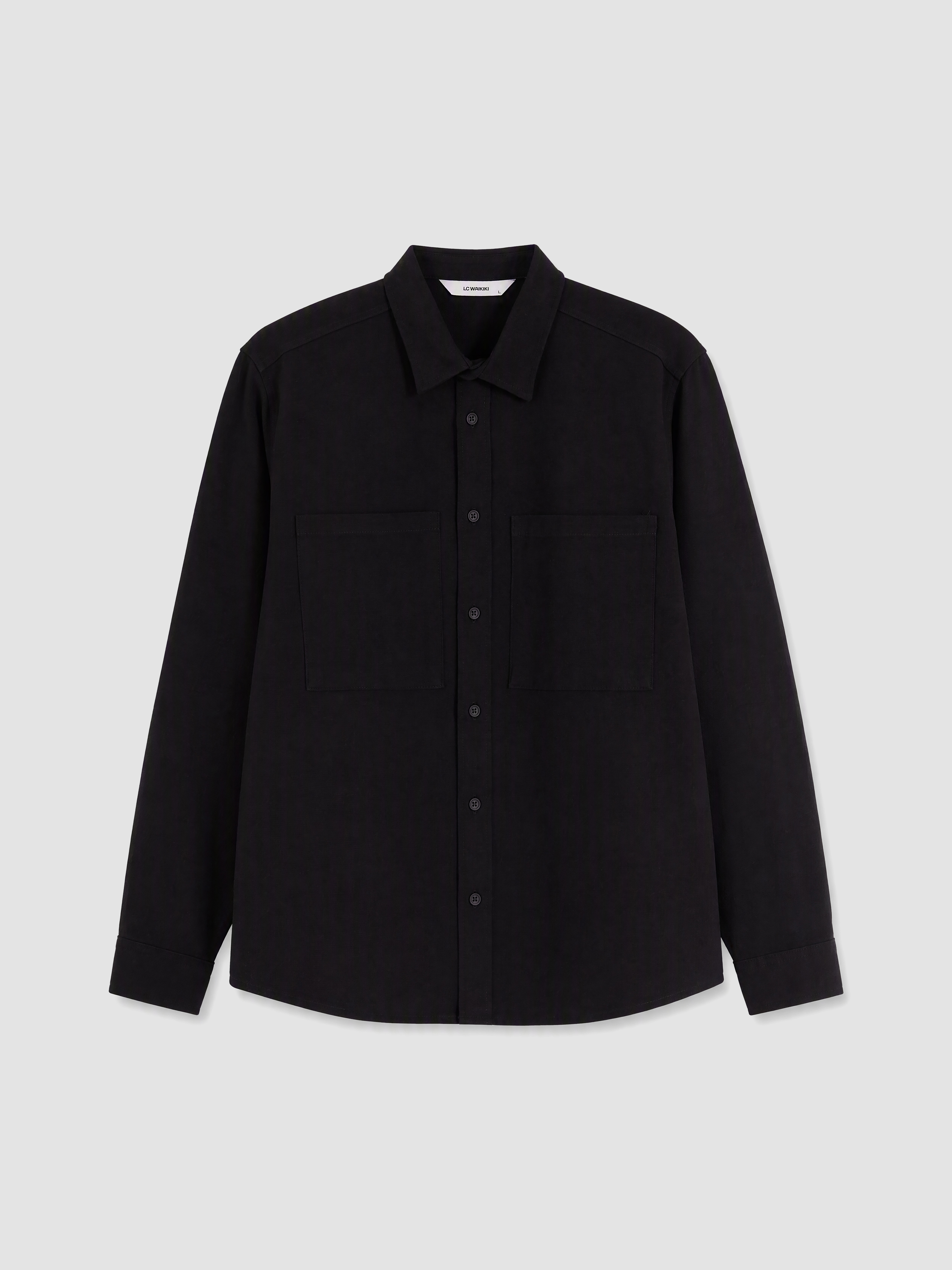 LCW ECO Regular Fit Erkek Gömlek Ceket görsel 4