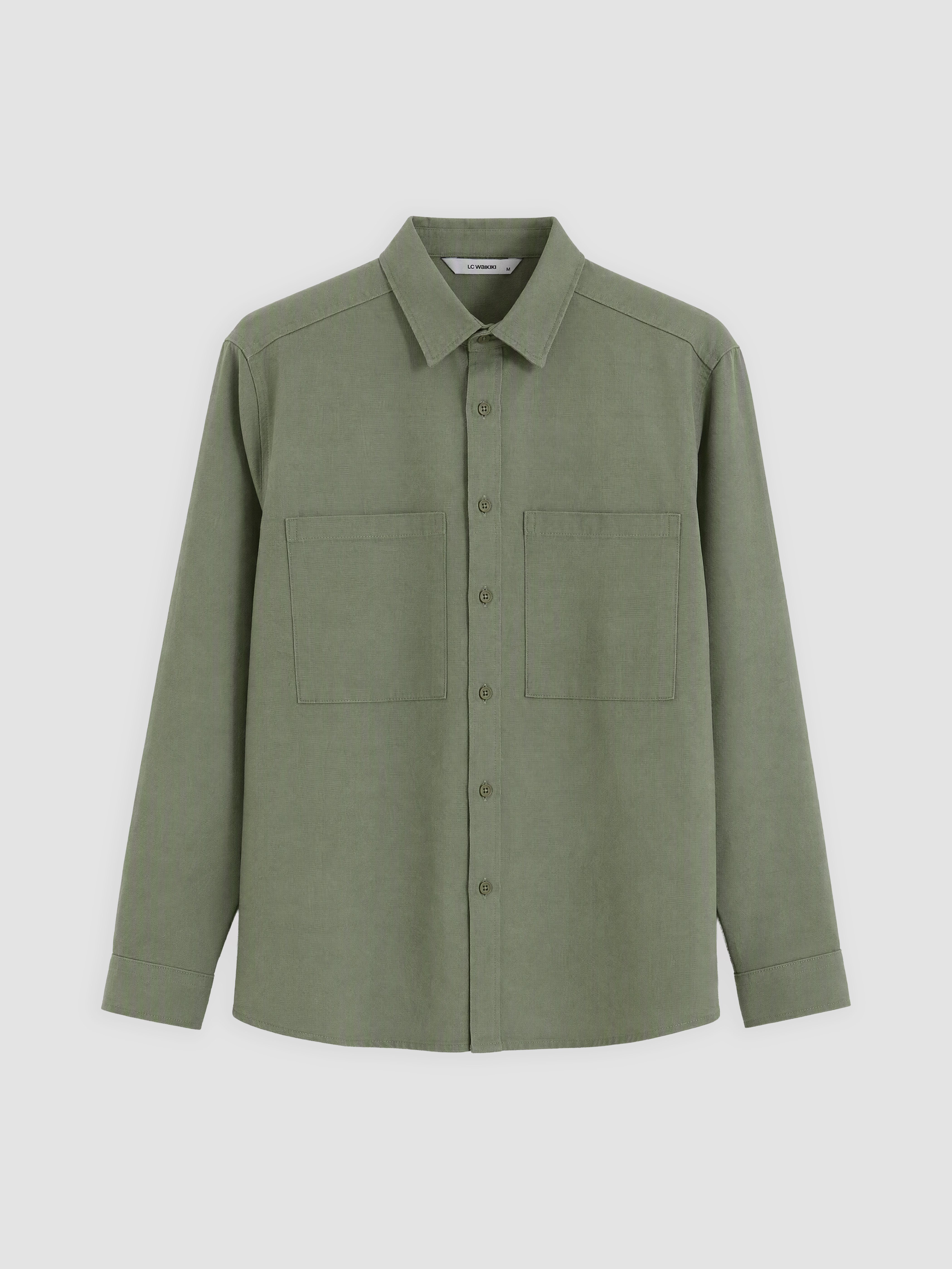 LCW ECO Regular Fit Erkek Gömlek Ceket görsel 3