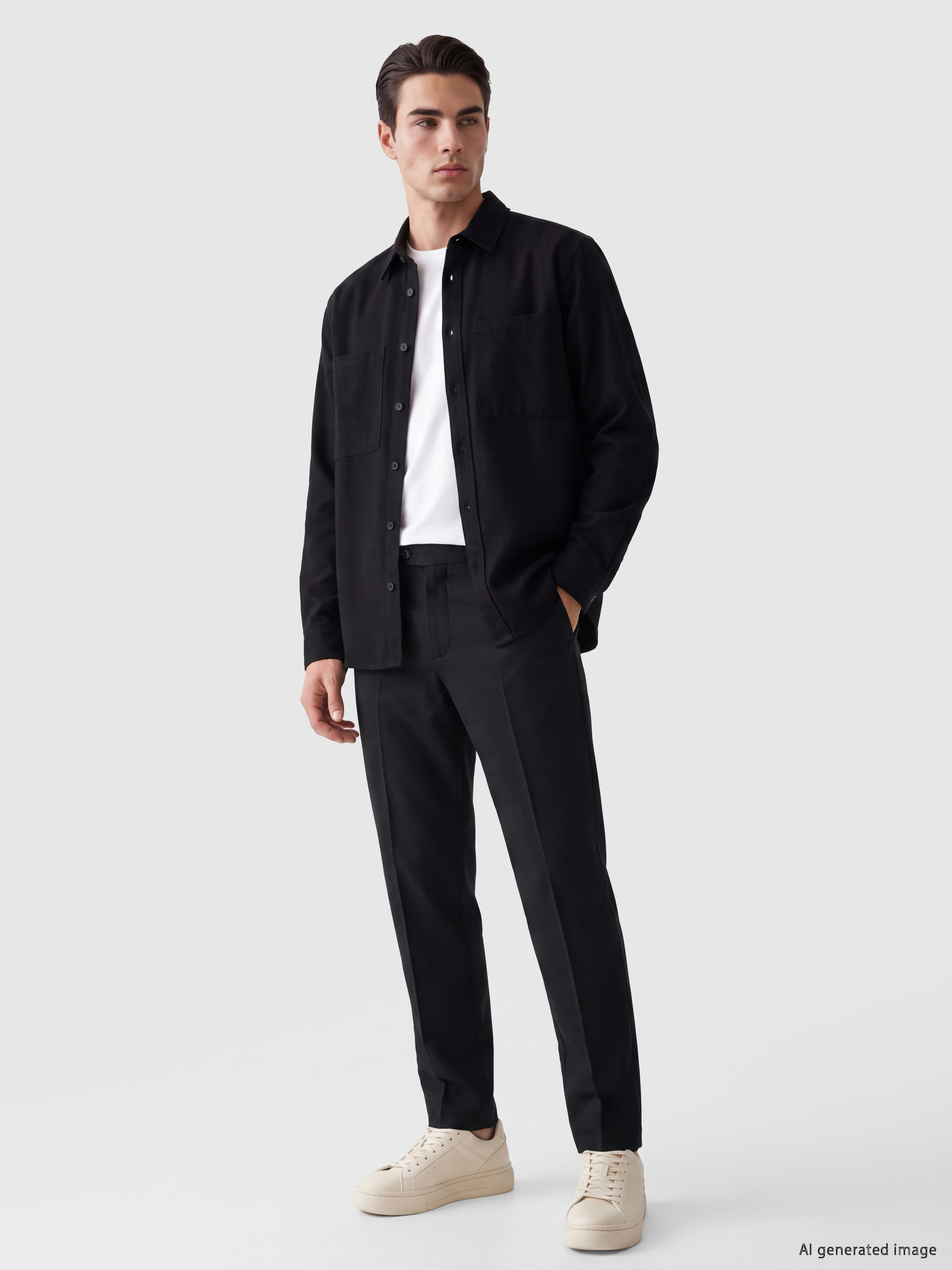 LCW ECO Regular Fit Erkek Gömlek Ceket görsel 2