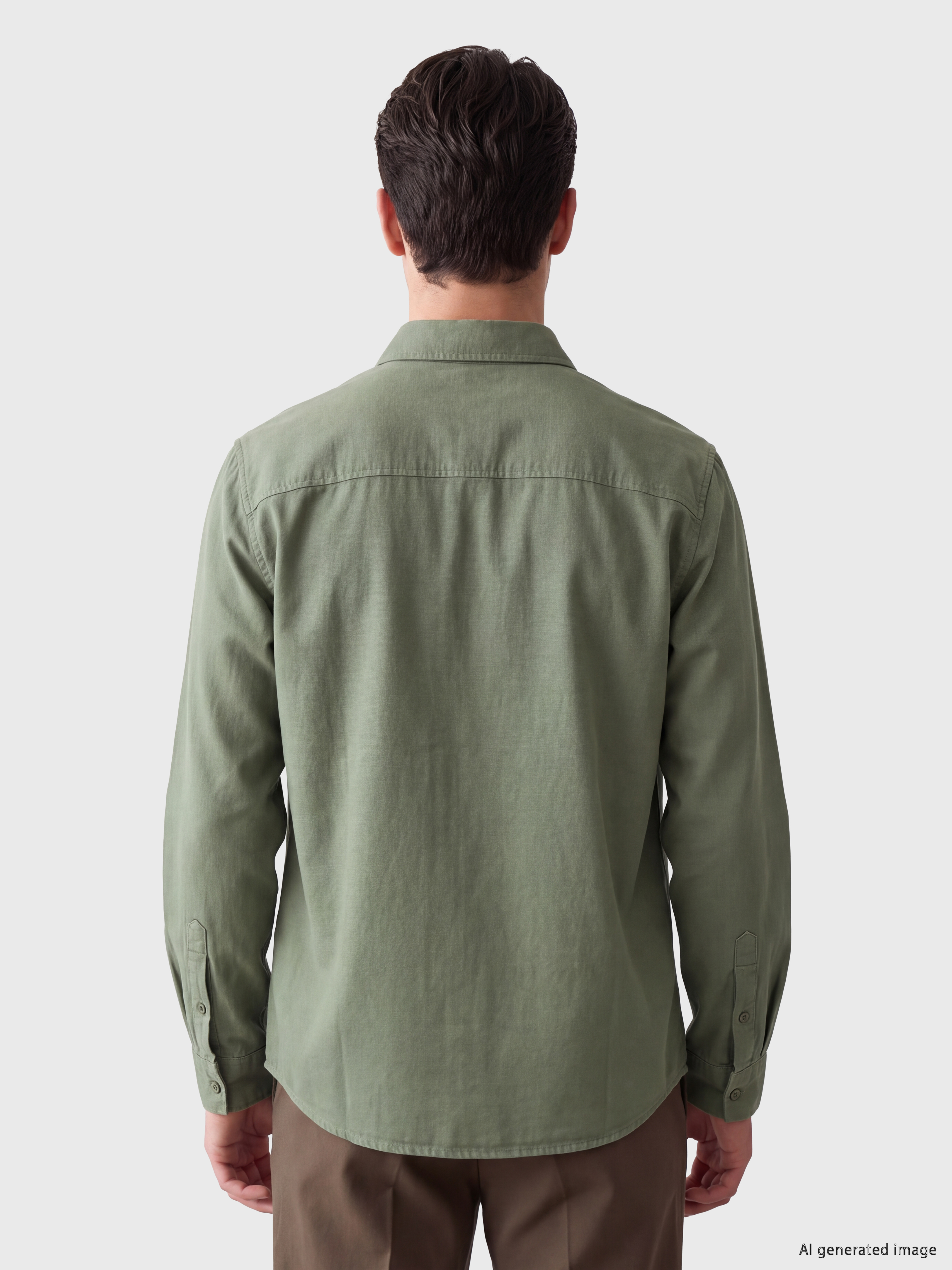 LCW ECO Regular Fit Erkek Gömlek Ceket görsel 2