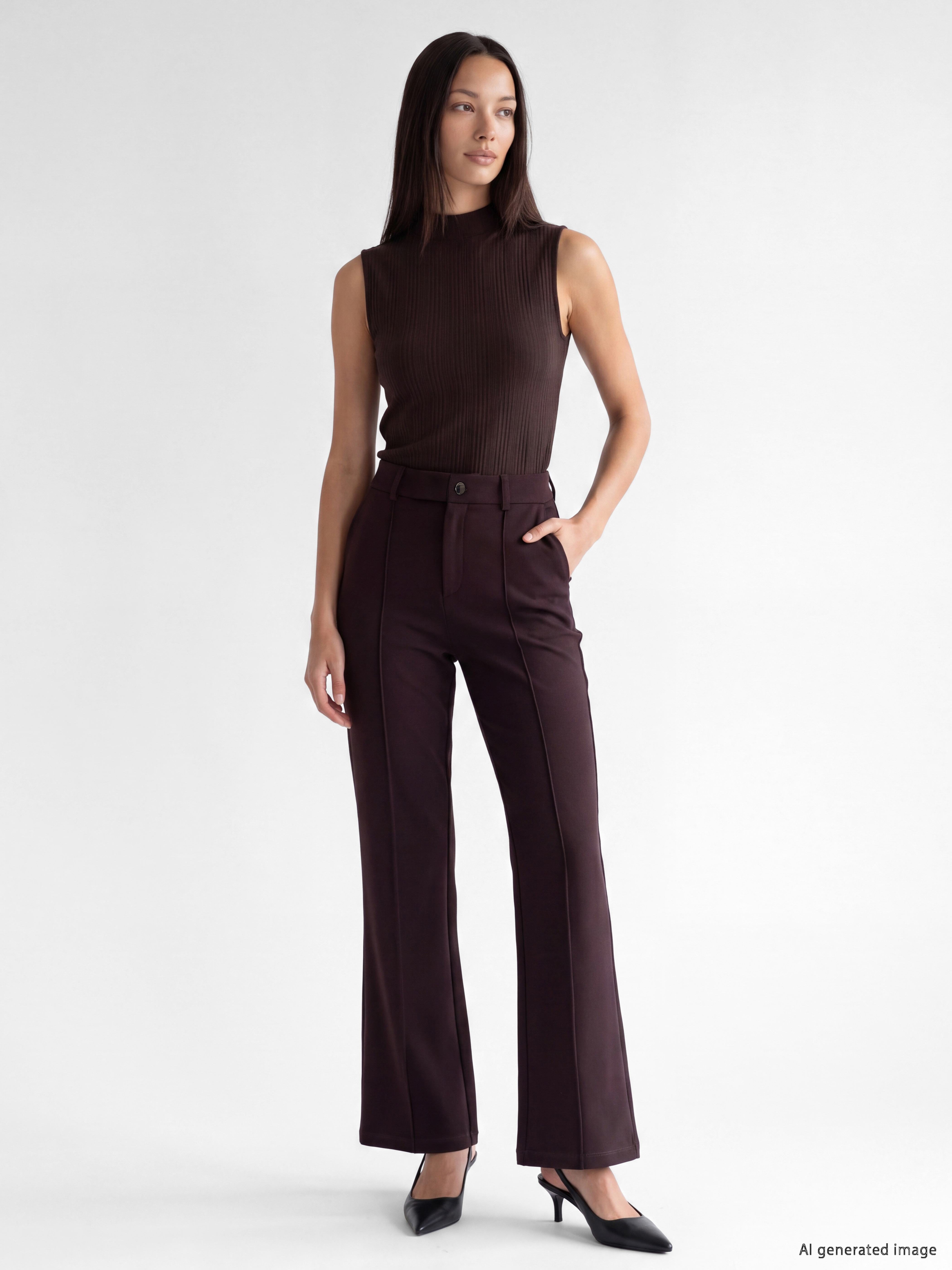 LCWAIKIKI Classic Dar Fit İspanyol Paça Kadın Pantolon
