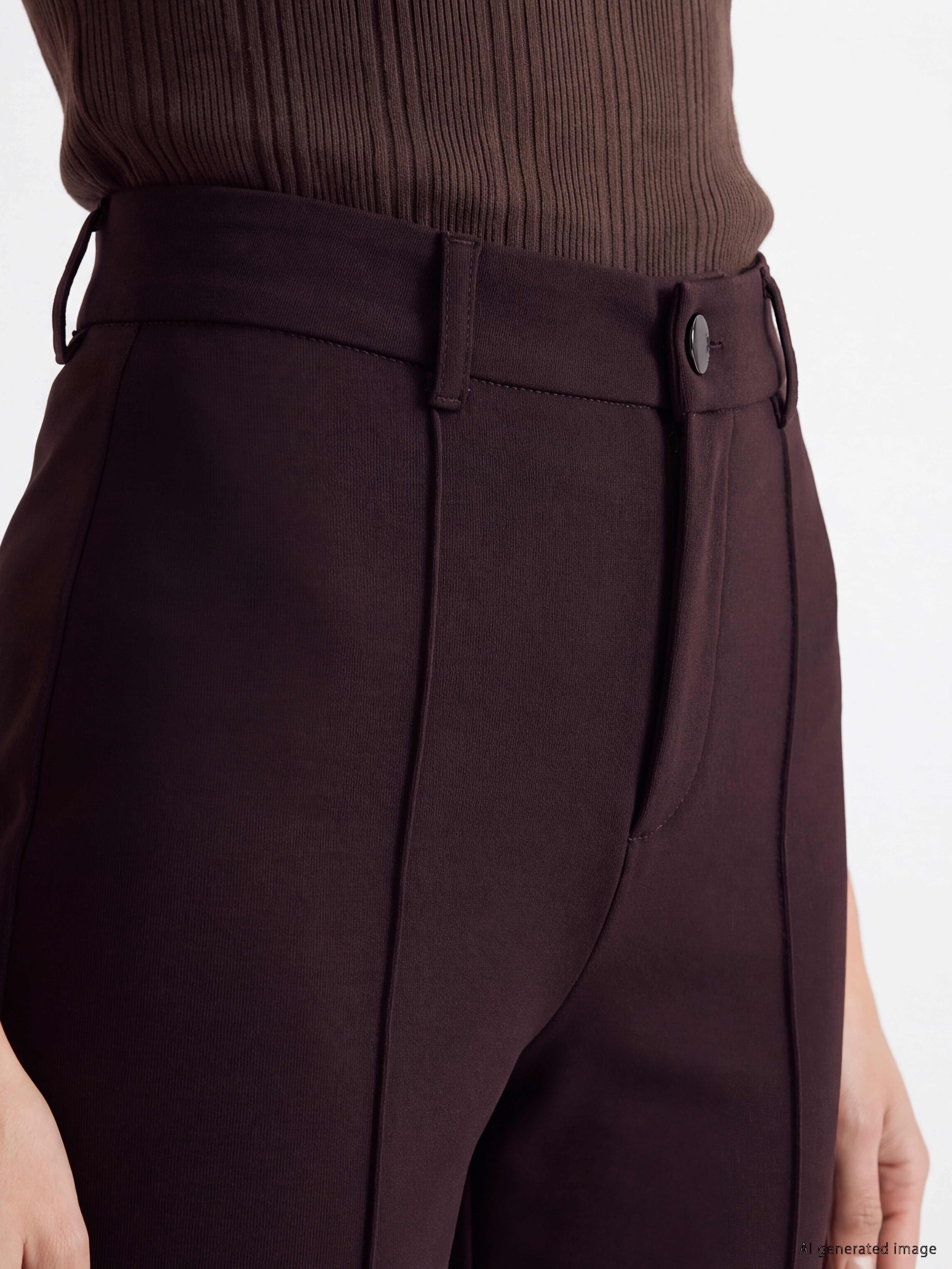 LCWAIKIKI Classic Dar Fit İspanyol Paça Kadın Pantolon görsel 3