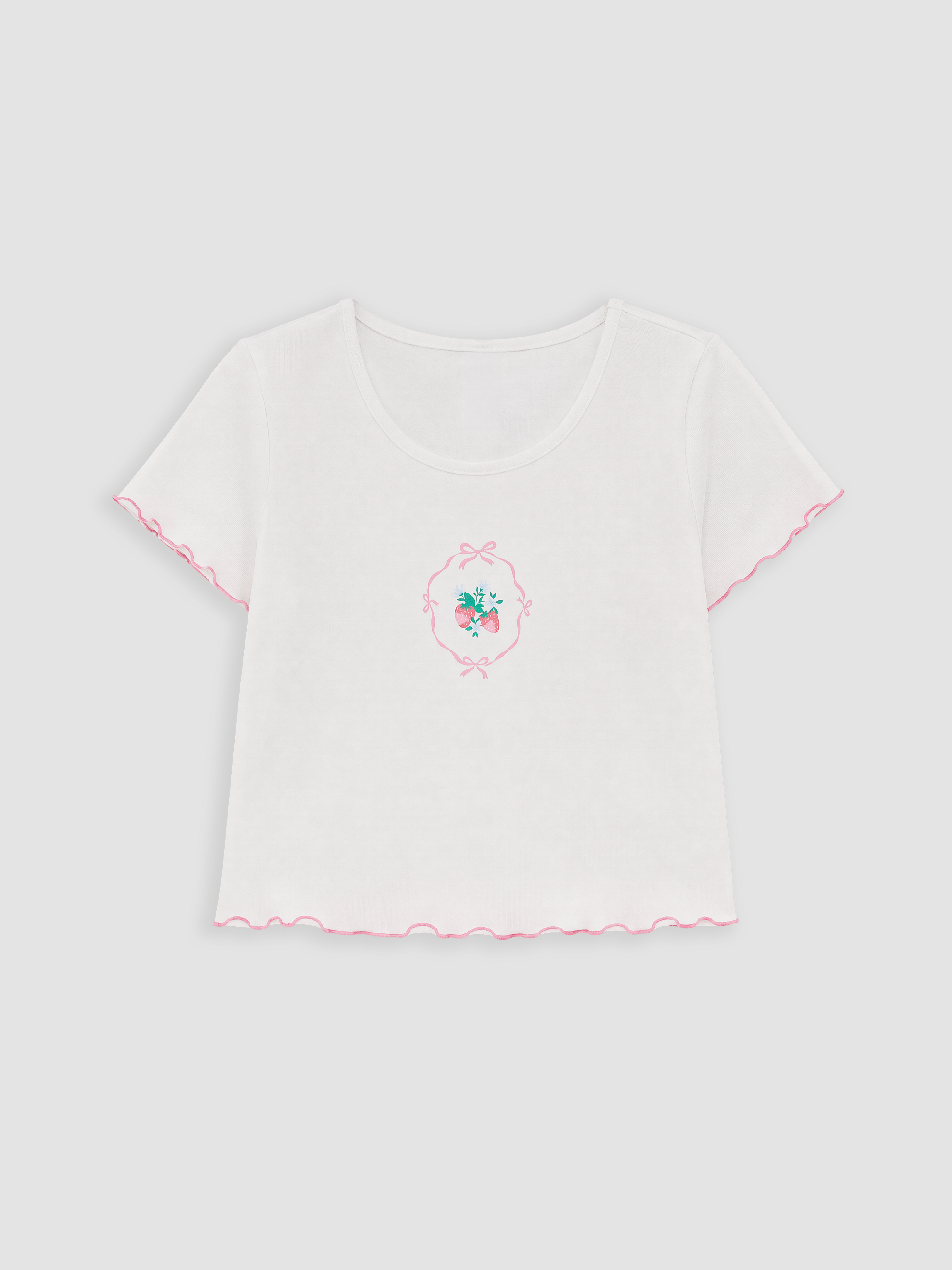 LCW DREAM Bisiklet Yaka Baskılı Kadın Pijama Takımı görsel 6