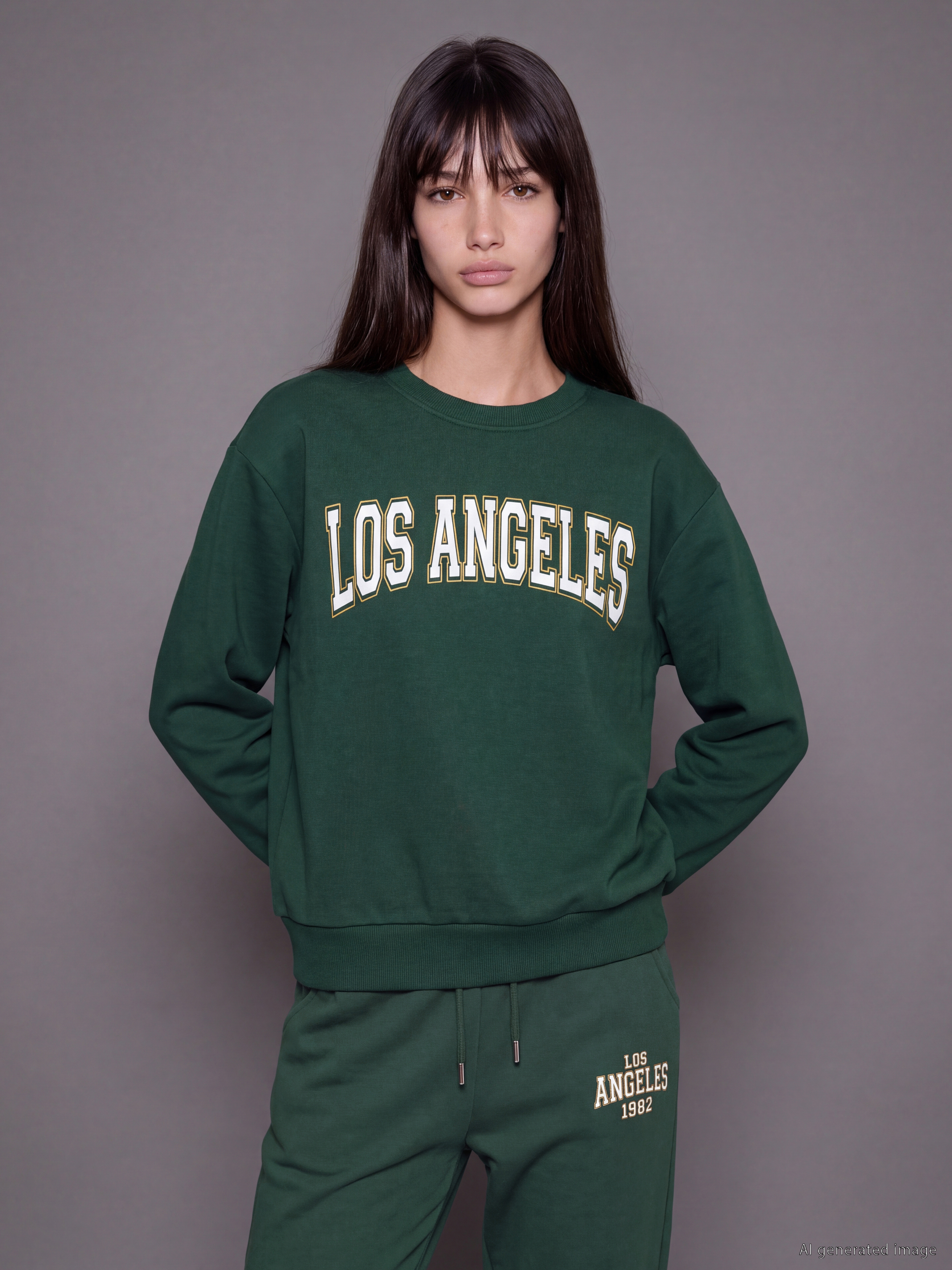 XSIDE Los Angeles Baskılı Kadın Sweatshirt