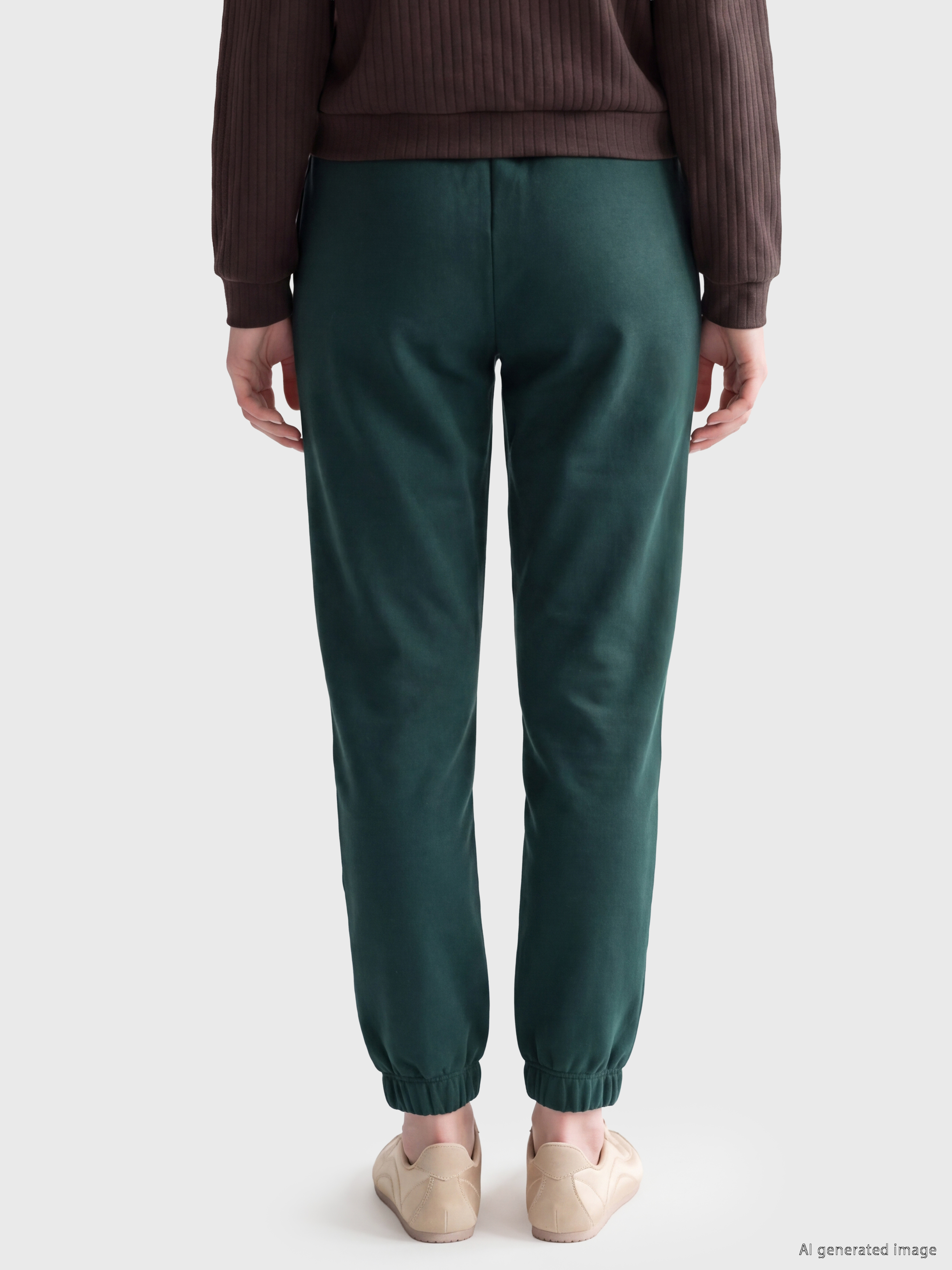 XSIDE Beli Lastikli Baskılı Kadın Jogger Eşofman Altı görsel 4