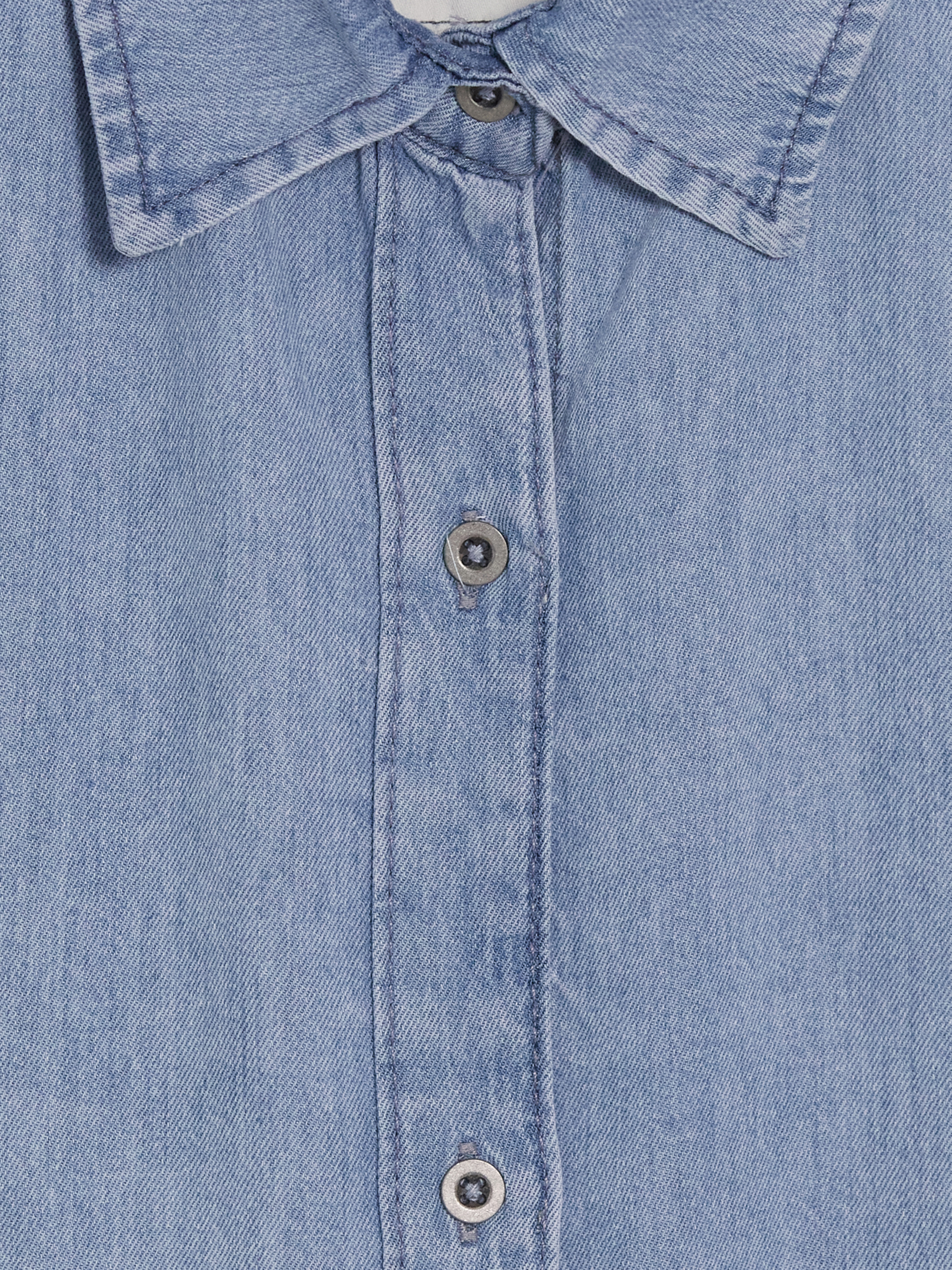 XSIDE Oversize Kadın Jean Gömlek görsel 6