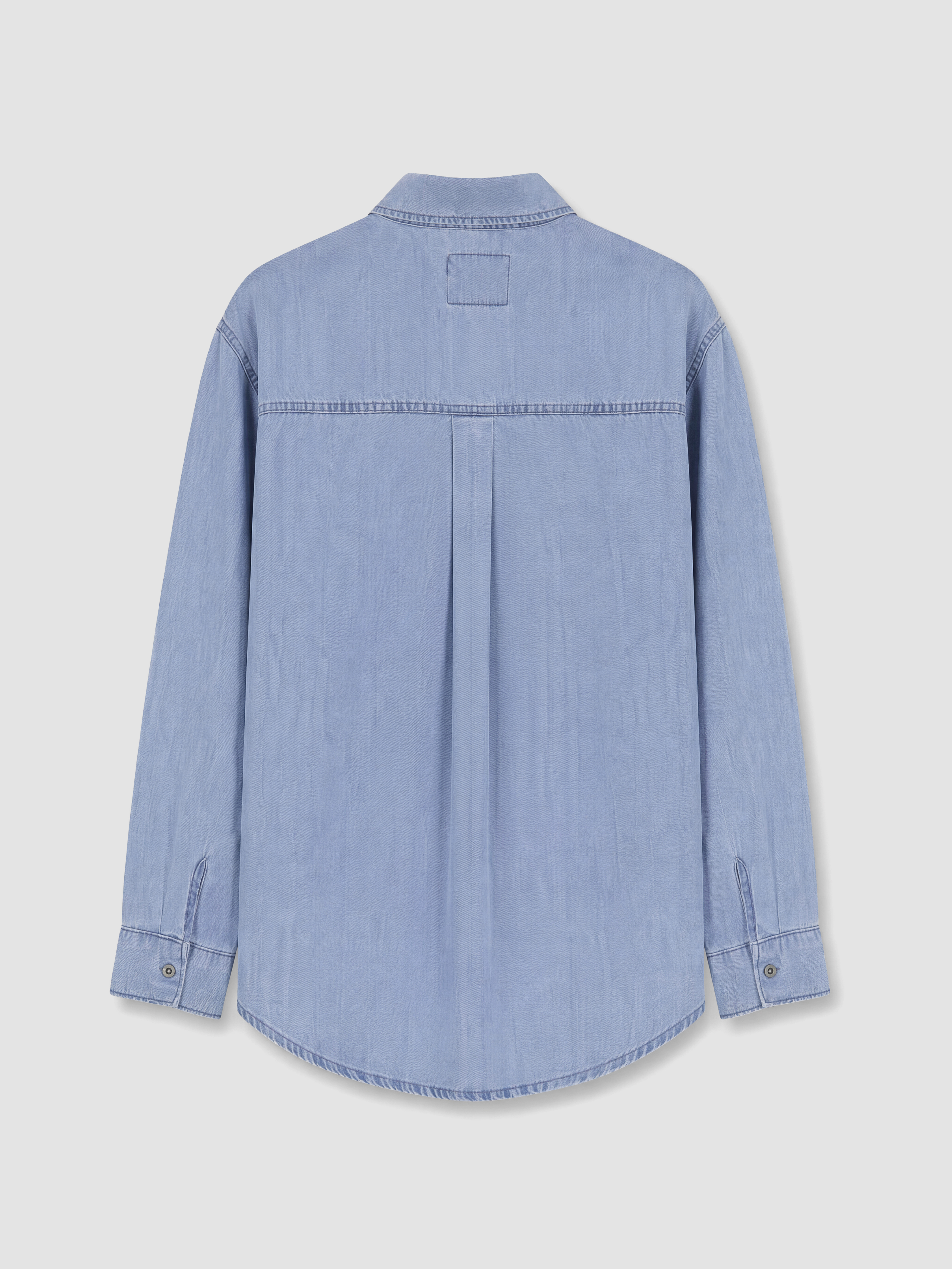 XSIDE Oversize Kadın Jean Gömlek görsel 7