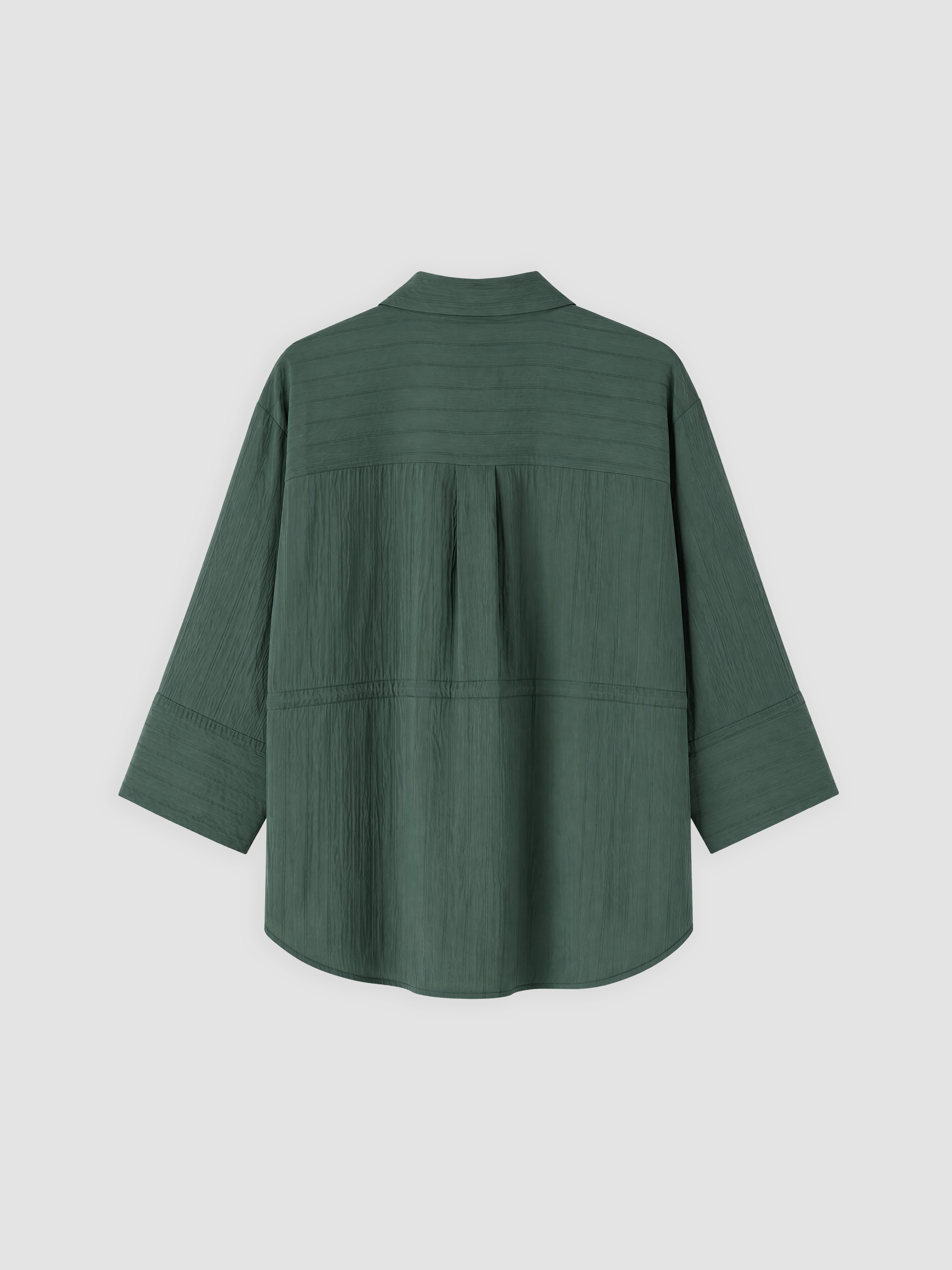 LCW EVERYDAY Çizgili Bağcıklı Oversize Kadın Gömlek görsel 6