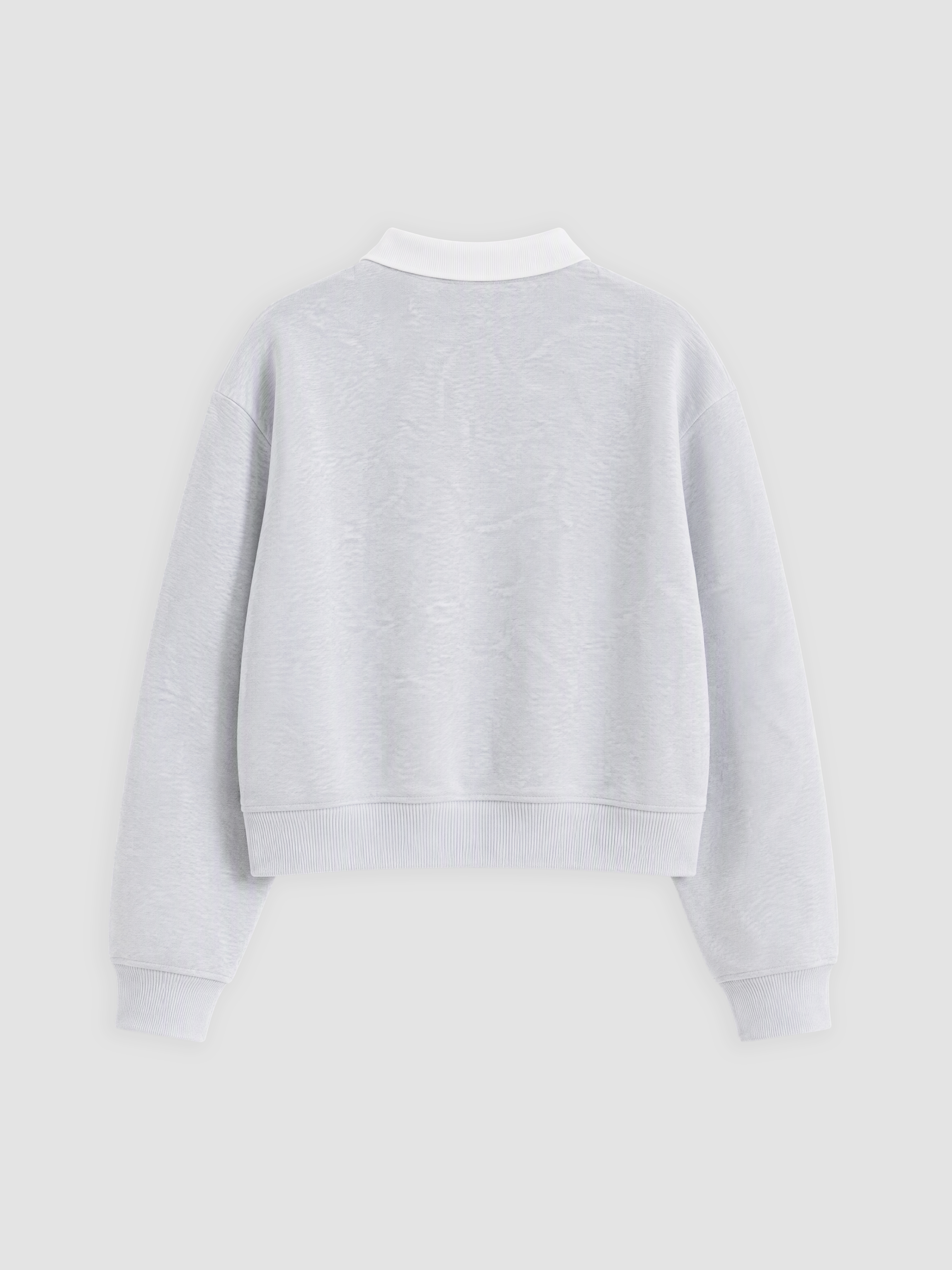 XSIDE Polo Yaka Oversize Kadın Kalın Sweatshirt görsel 6