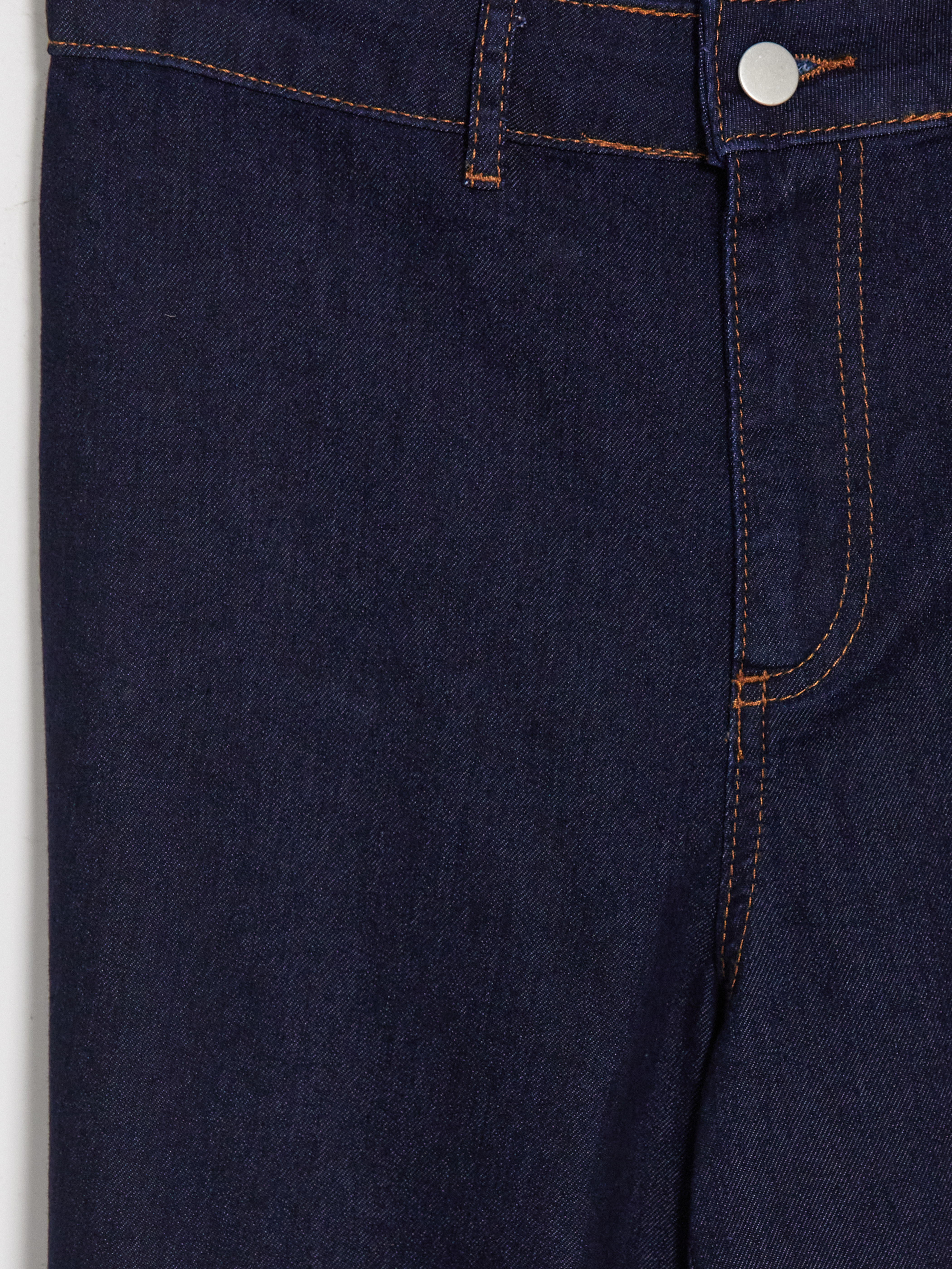 LCW Modest Wideleg Kadın Jean Pantolon görsel 7