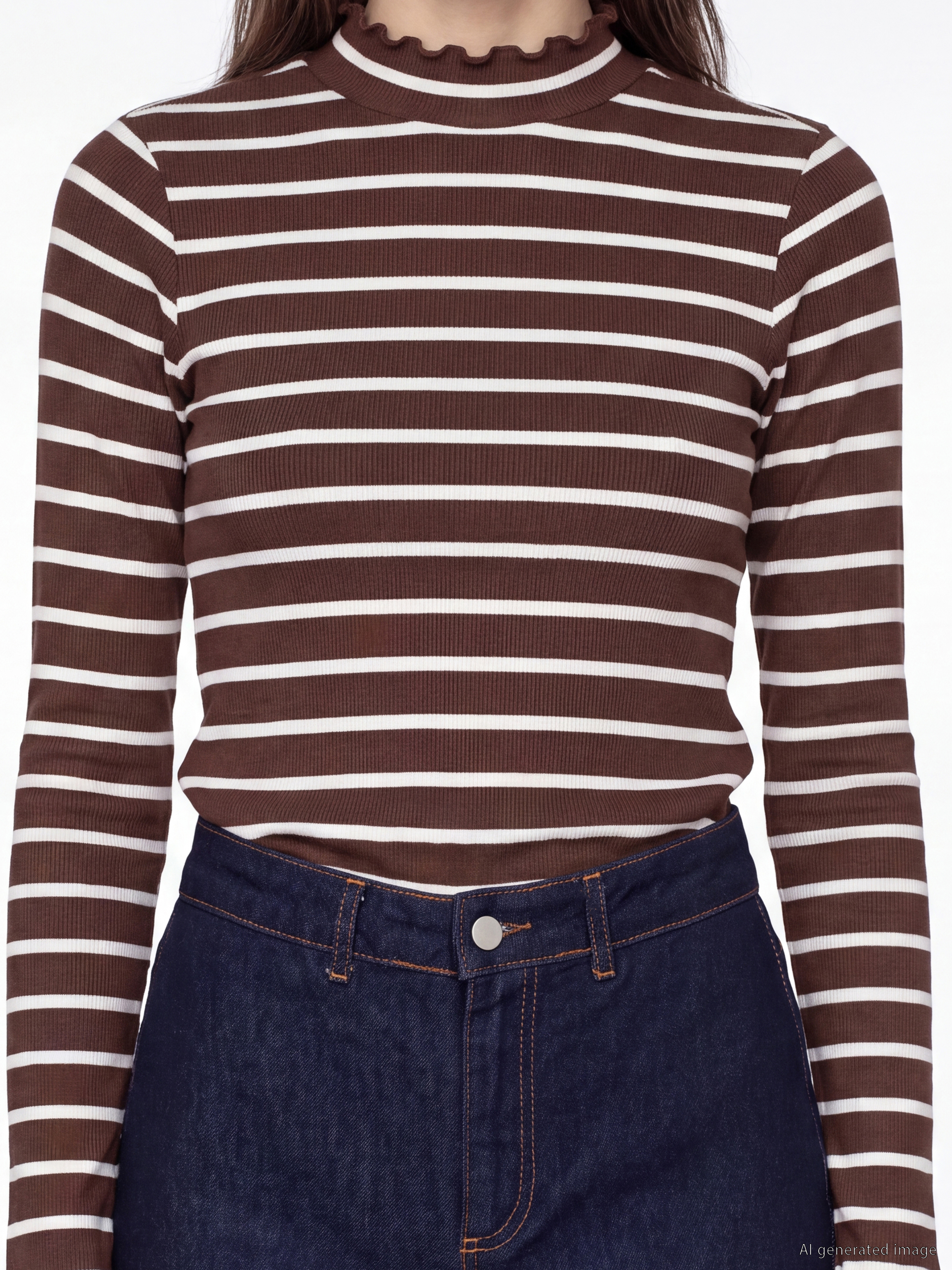 LCW Modest Wideleg Kadın Jean Pantolon görsel 3