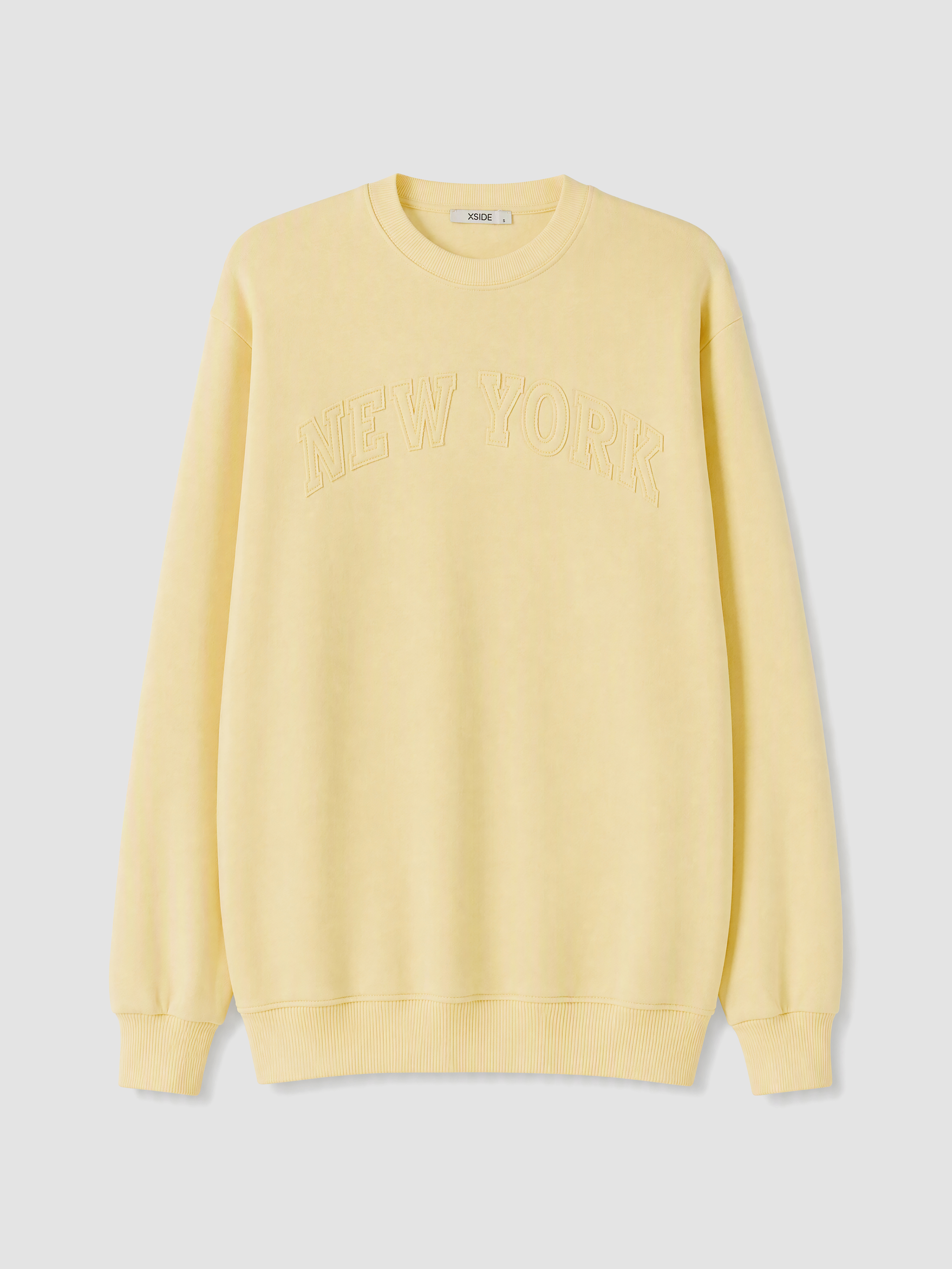 XSIDE Bisiklet Yaka Oversize Kadın Kalın Sweatshirt görsel 5