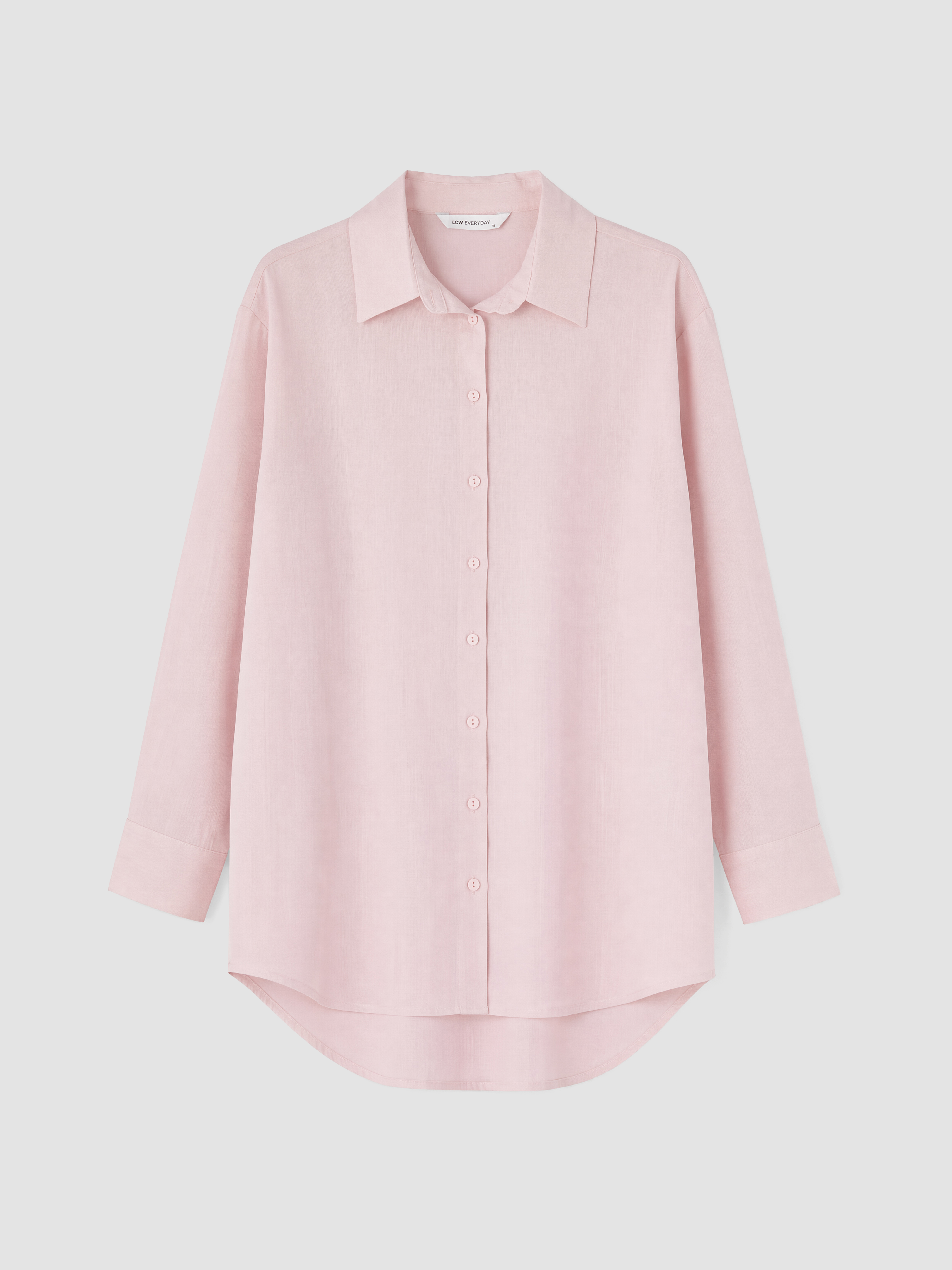 LCW EVERYDAY %100 Pamuklu Kadın Gömlek Tunik görsel 5