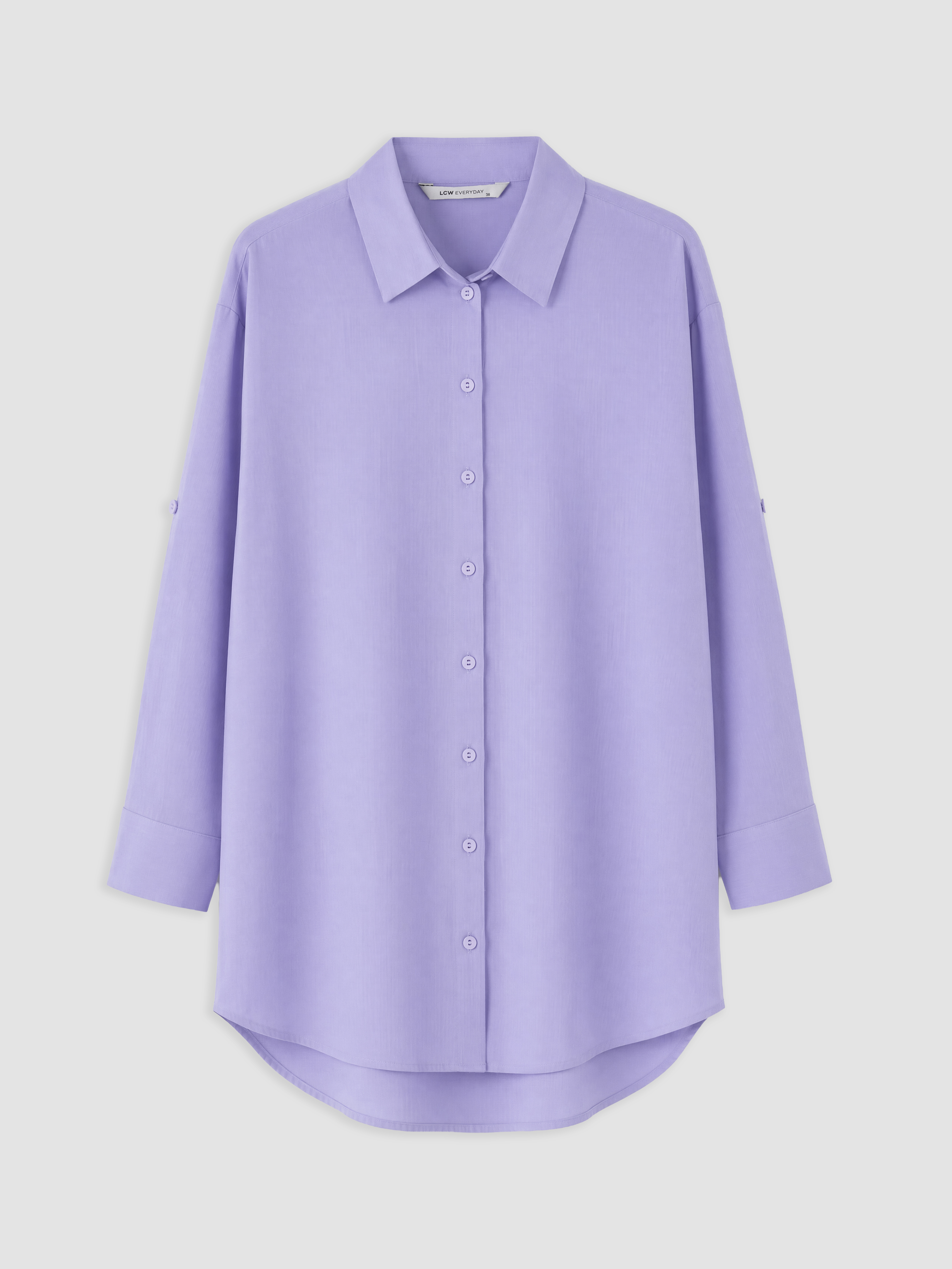 LCW EVERYDAY %100 Pamuklu Kadın Gömlek Tunik görsel 5