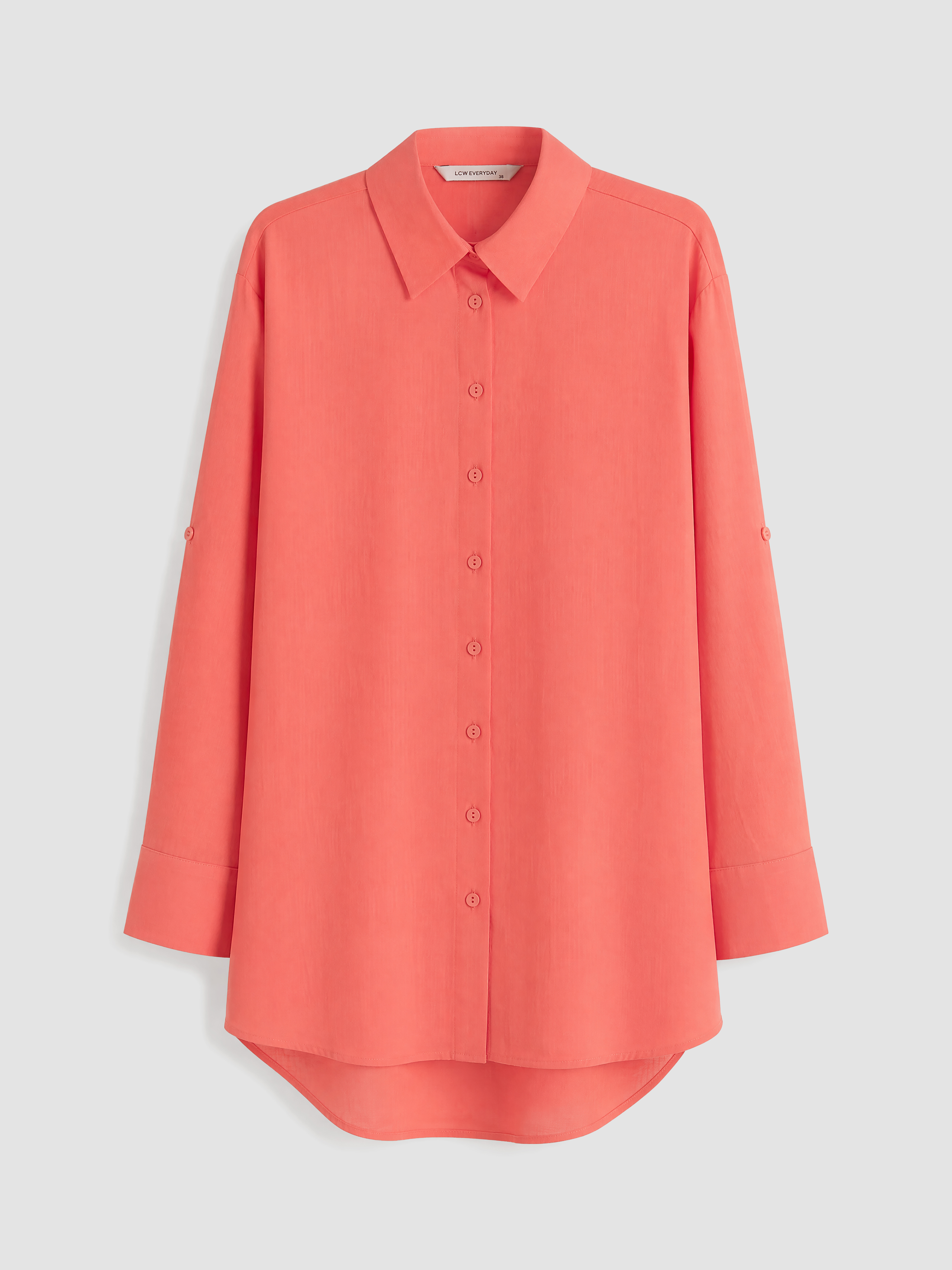 LCW EVERYDAY %100 Pamuklu Kadın Gömlek Tunik görsel 5