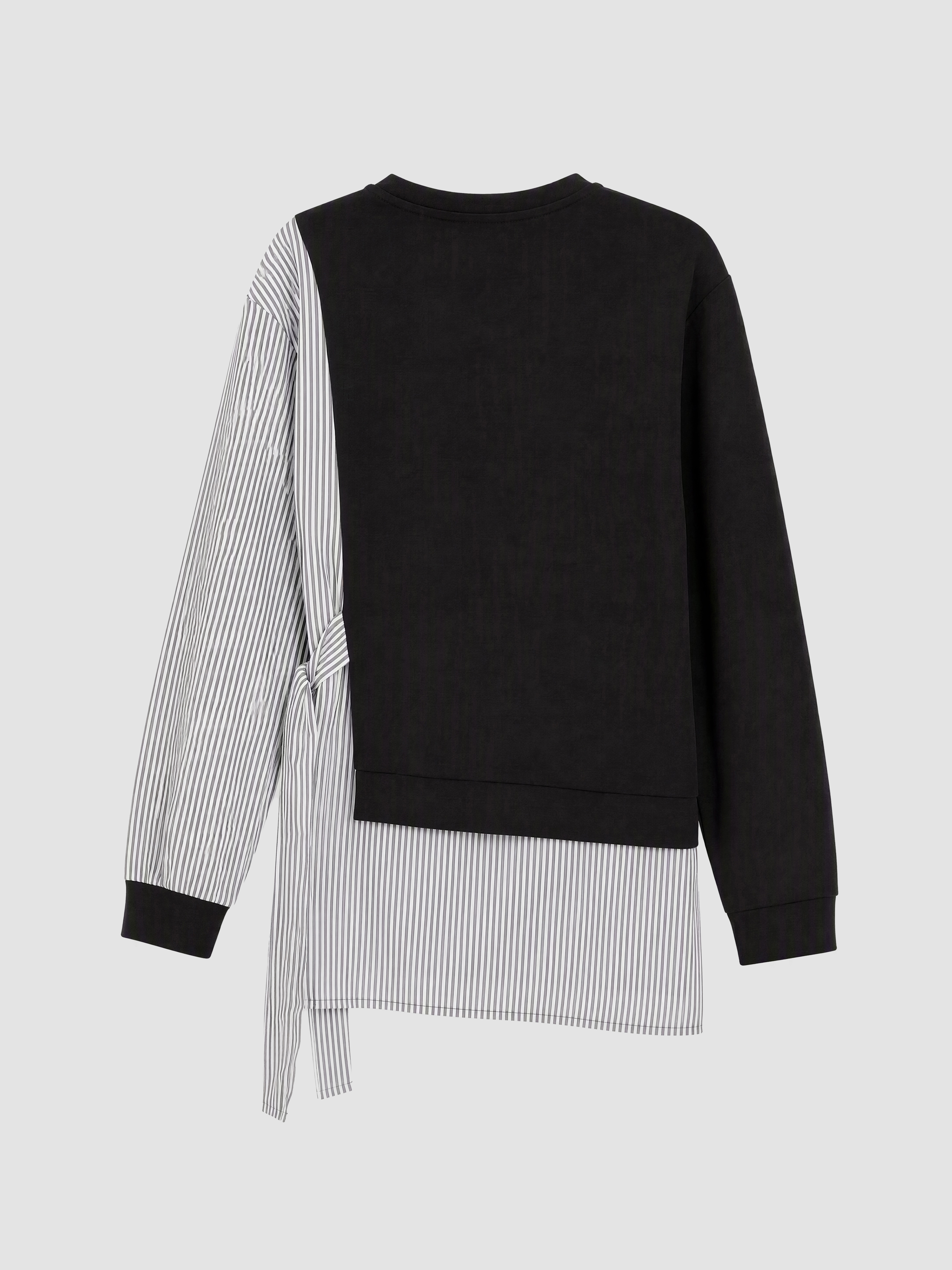LCW Modest Çizgili Soft Touch Kadın Sweatshirt Tunik görsel 7