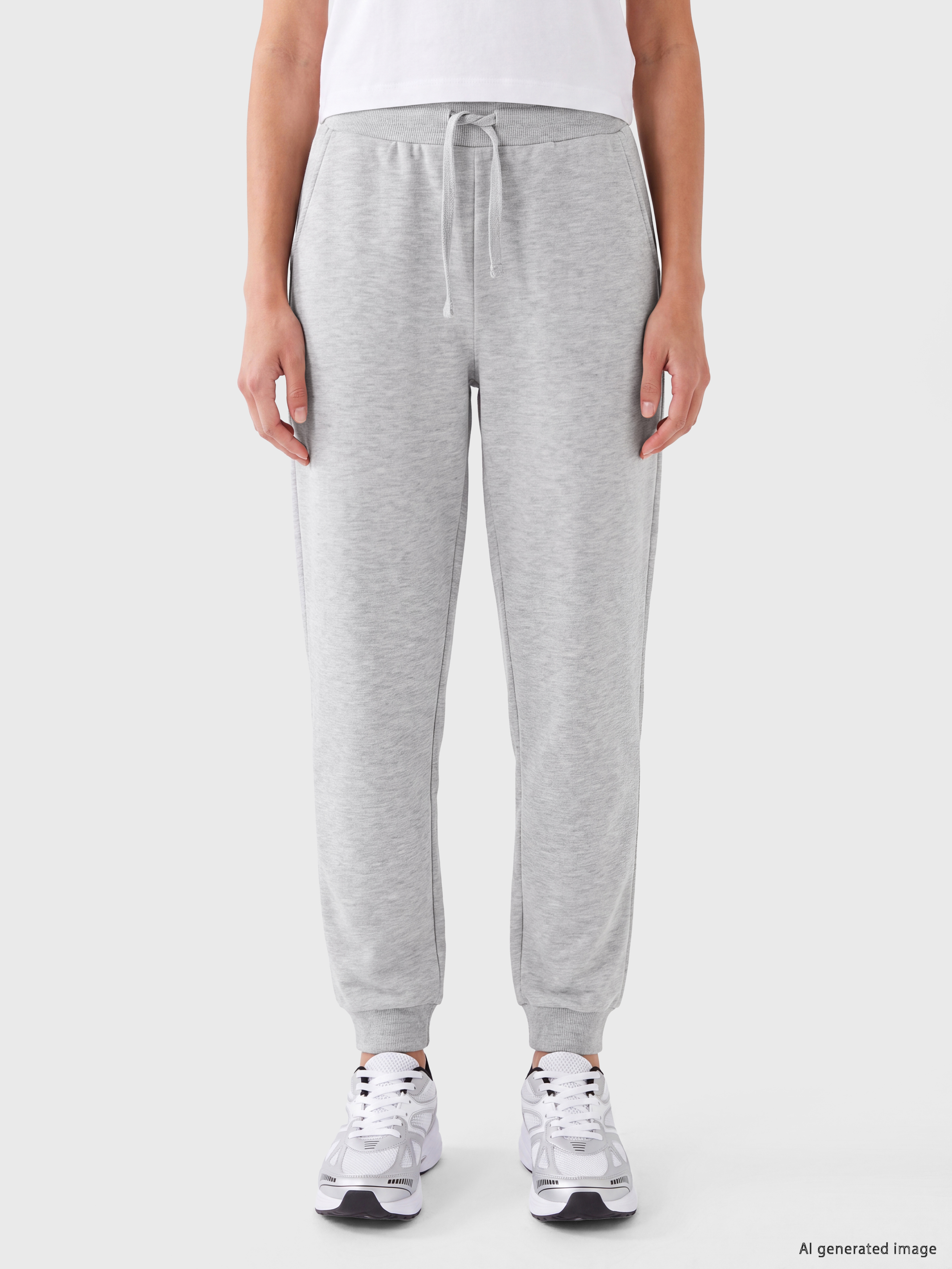 LC WAIKIKI Beli Lastikli Kadın Jogger Eşofman Altı görsel 2