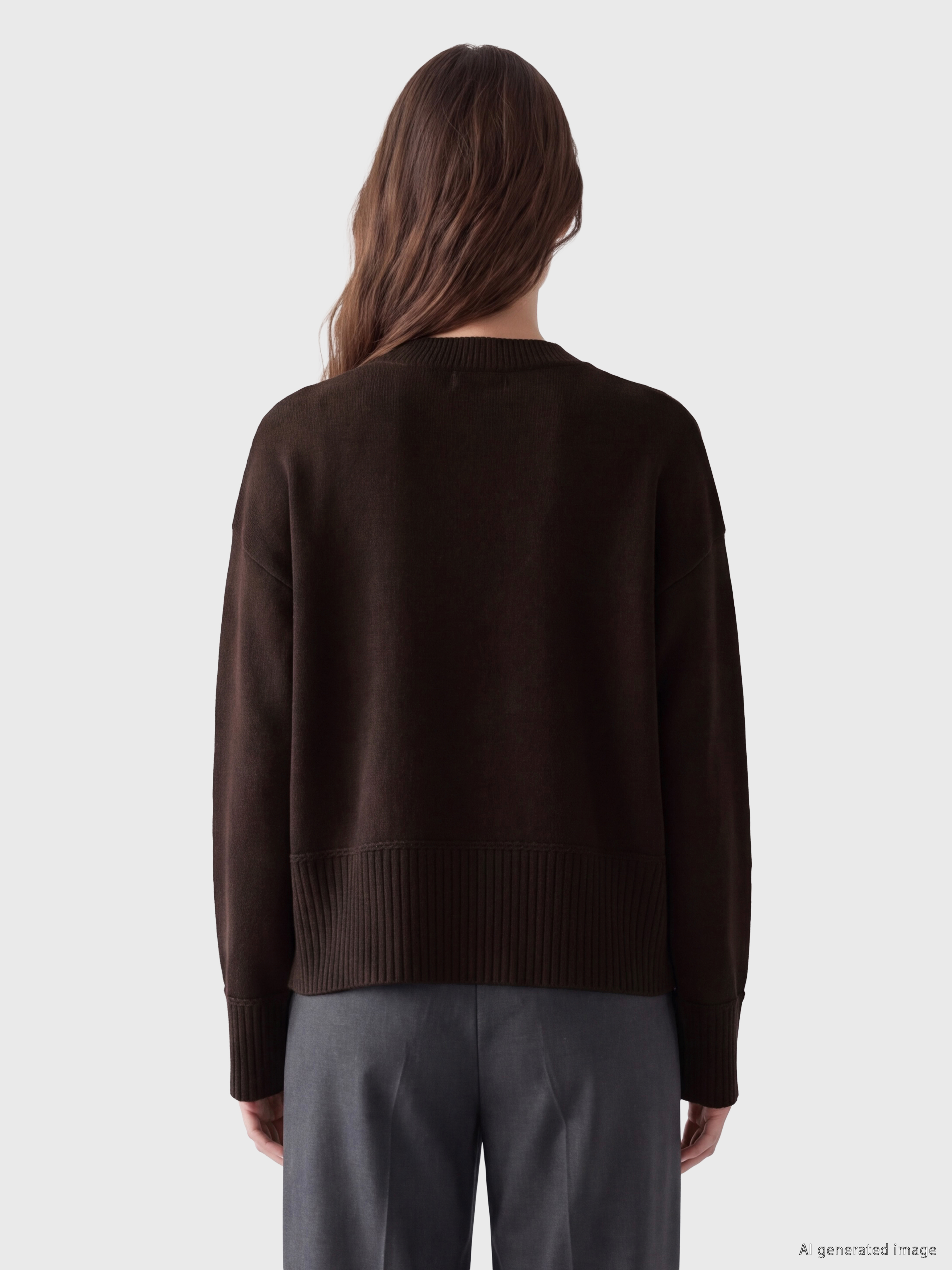 LCW Modest Bisiklet Yaka Kadın Triko Kazak görsel 4