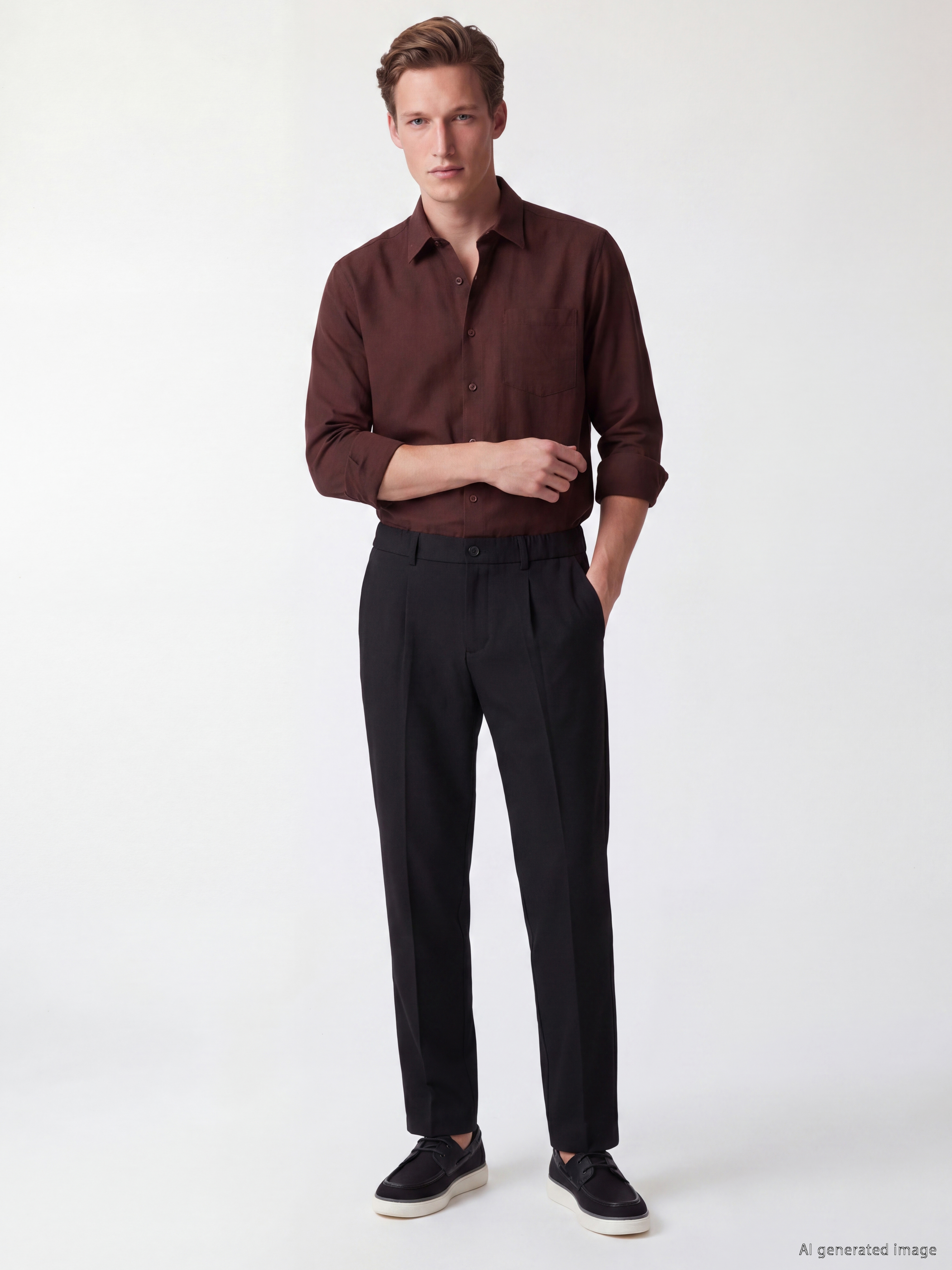 SOUTHBLUE Regular Fit Gabardin Erkek Gömlek görsel 2