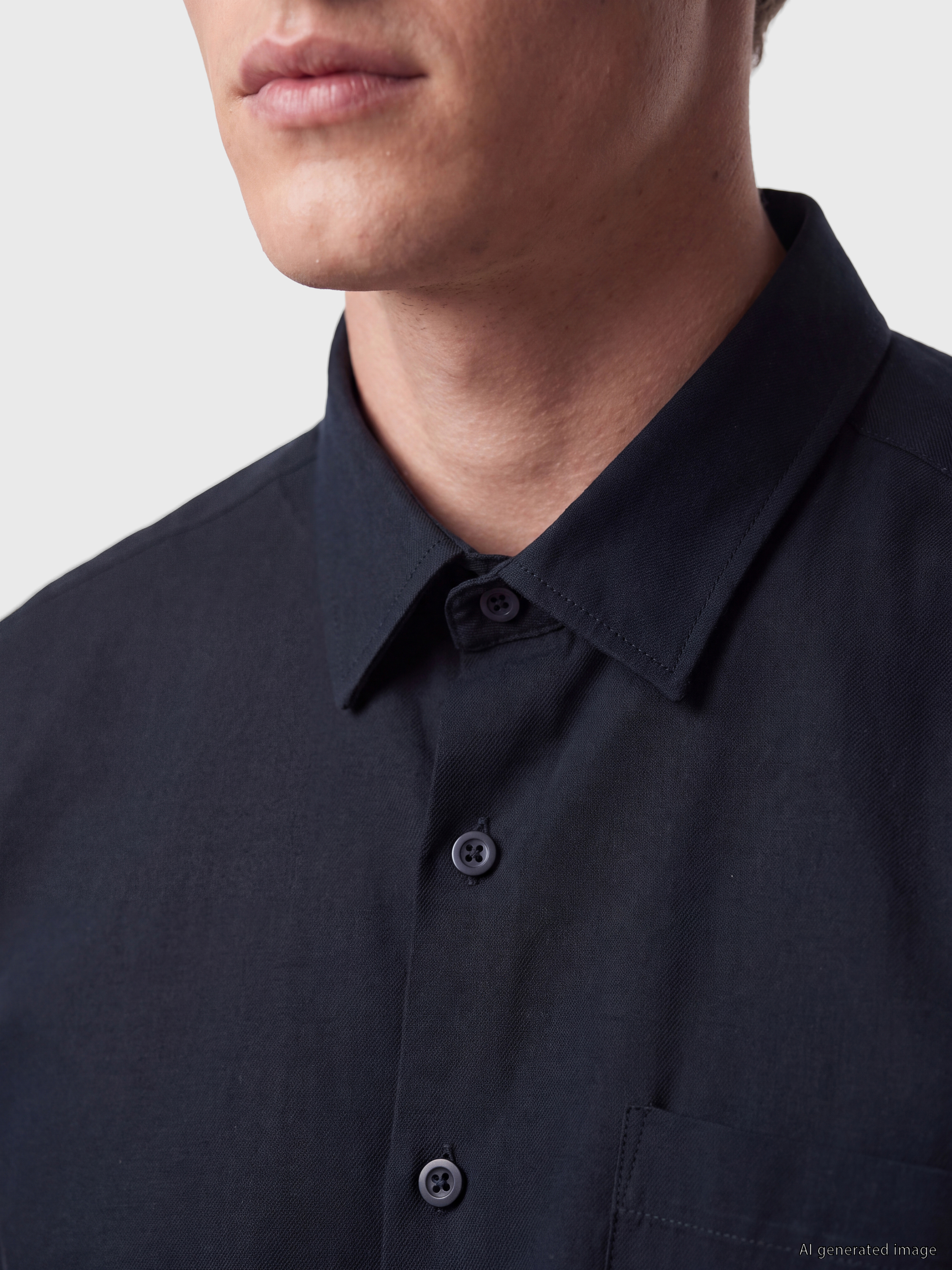 SOUTHBLUE Regular Fit Gabardin Erkek Gömlek görsel 3