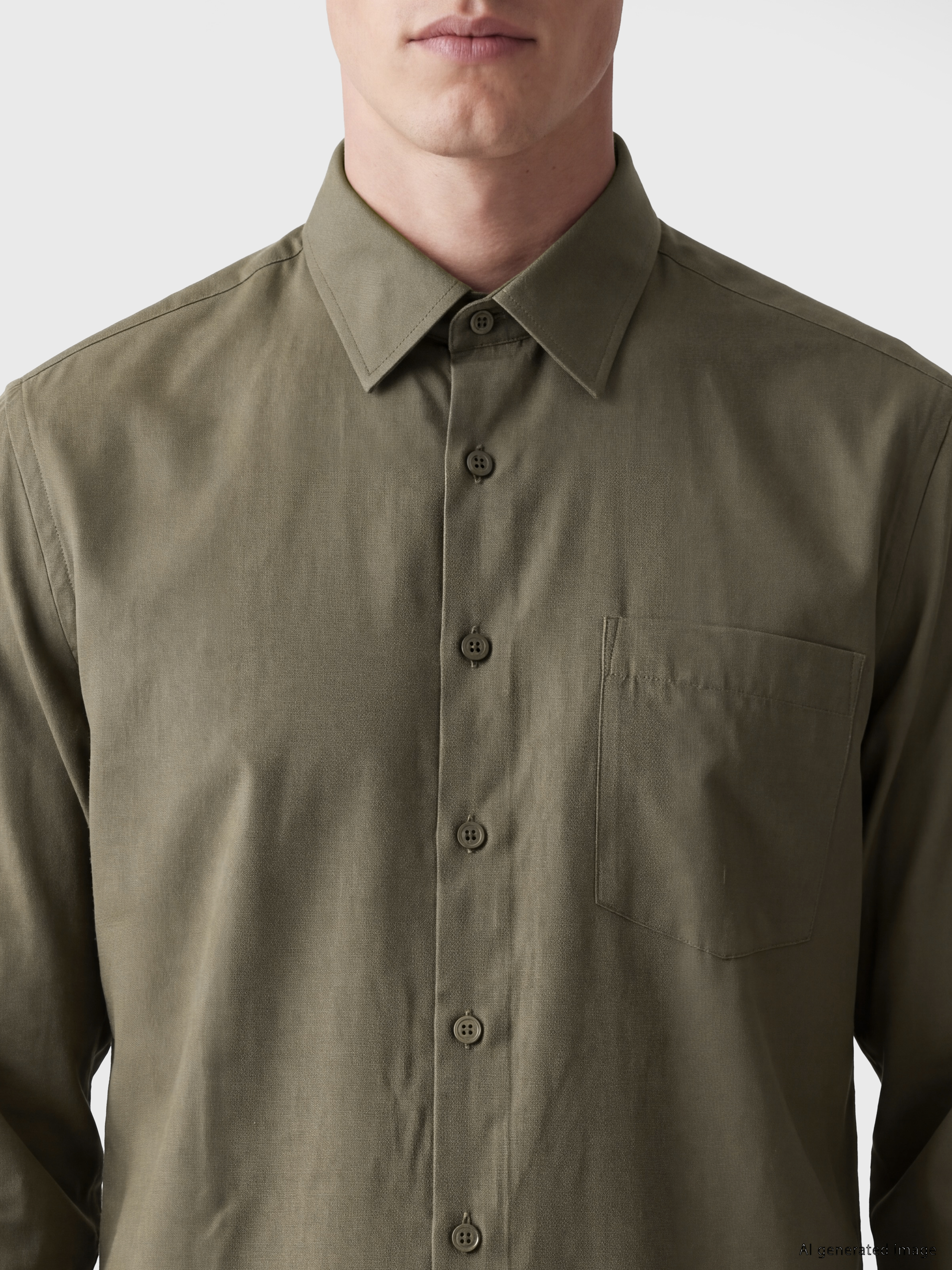 SOUTHBLUE Regular Fit Gabardin Erkek Gömlek görsel 3